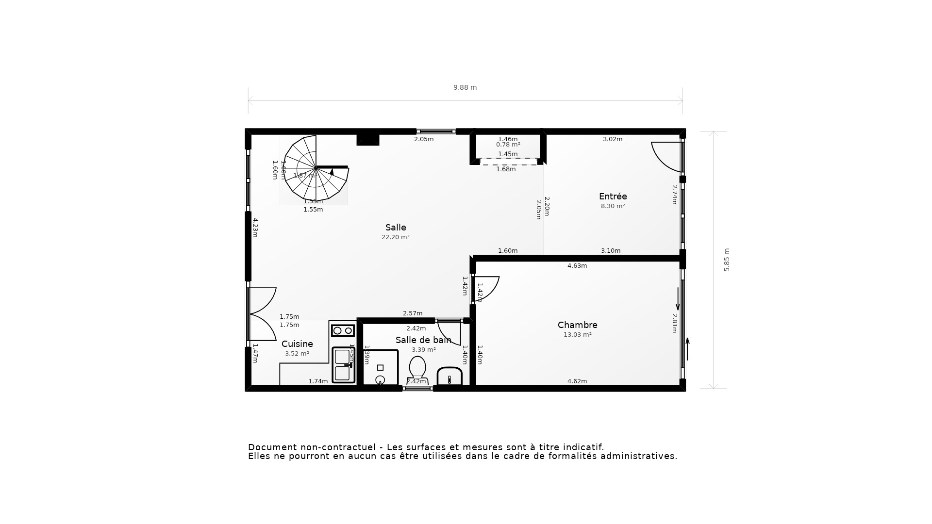 Vente Maison VAUX SUR MER - 3 pièces - 58 m² - (17640)