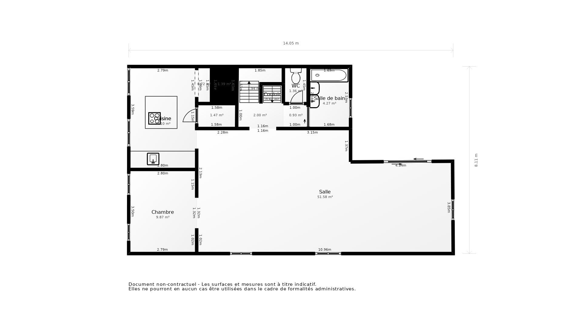 Vente Appartement TOULOUSE - 5 pièces - 115 m² - (31500)