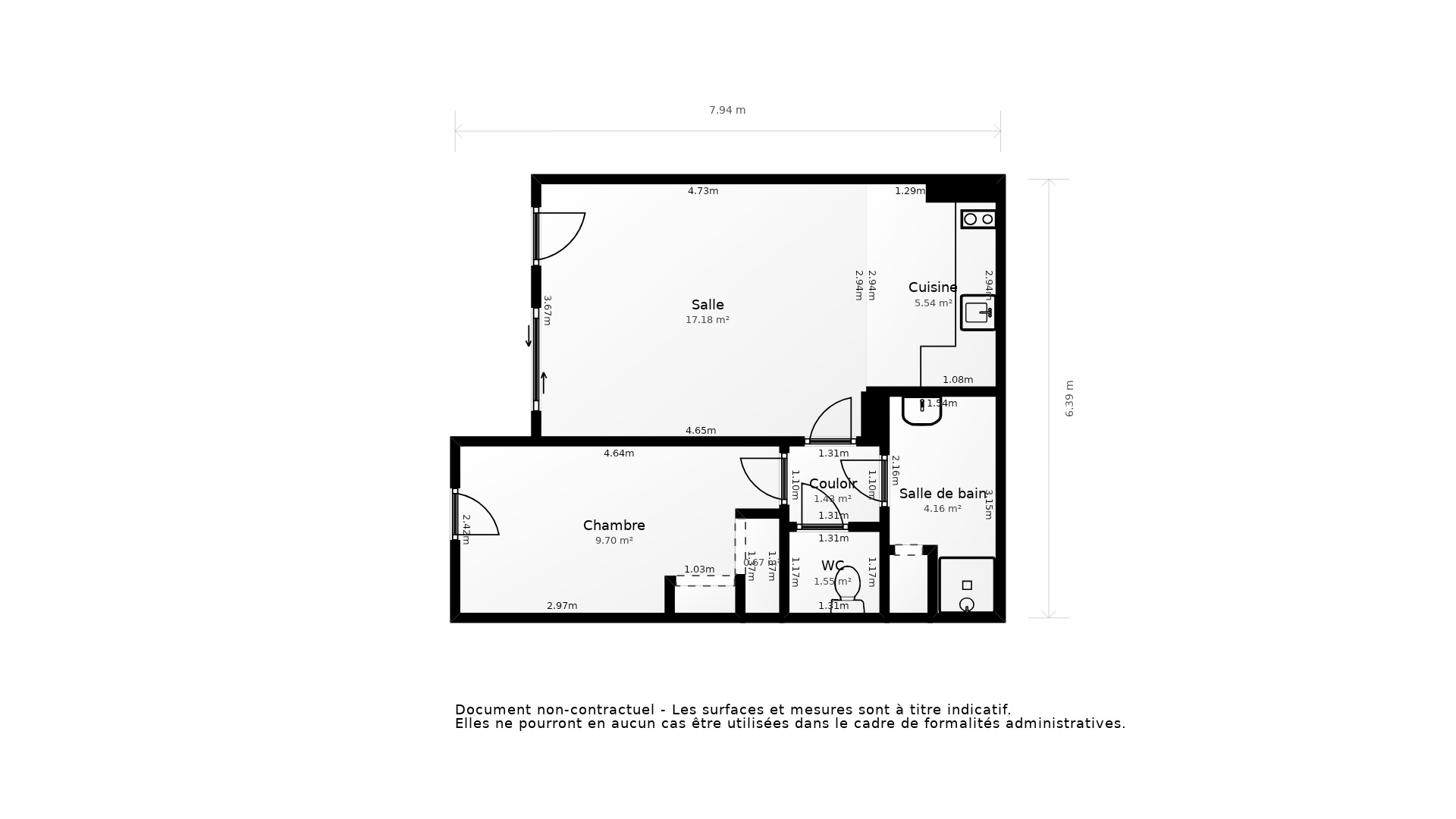 Vente Appartement ANGLET - 2 pièces - 46 m² - (64600)
