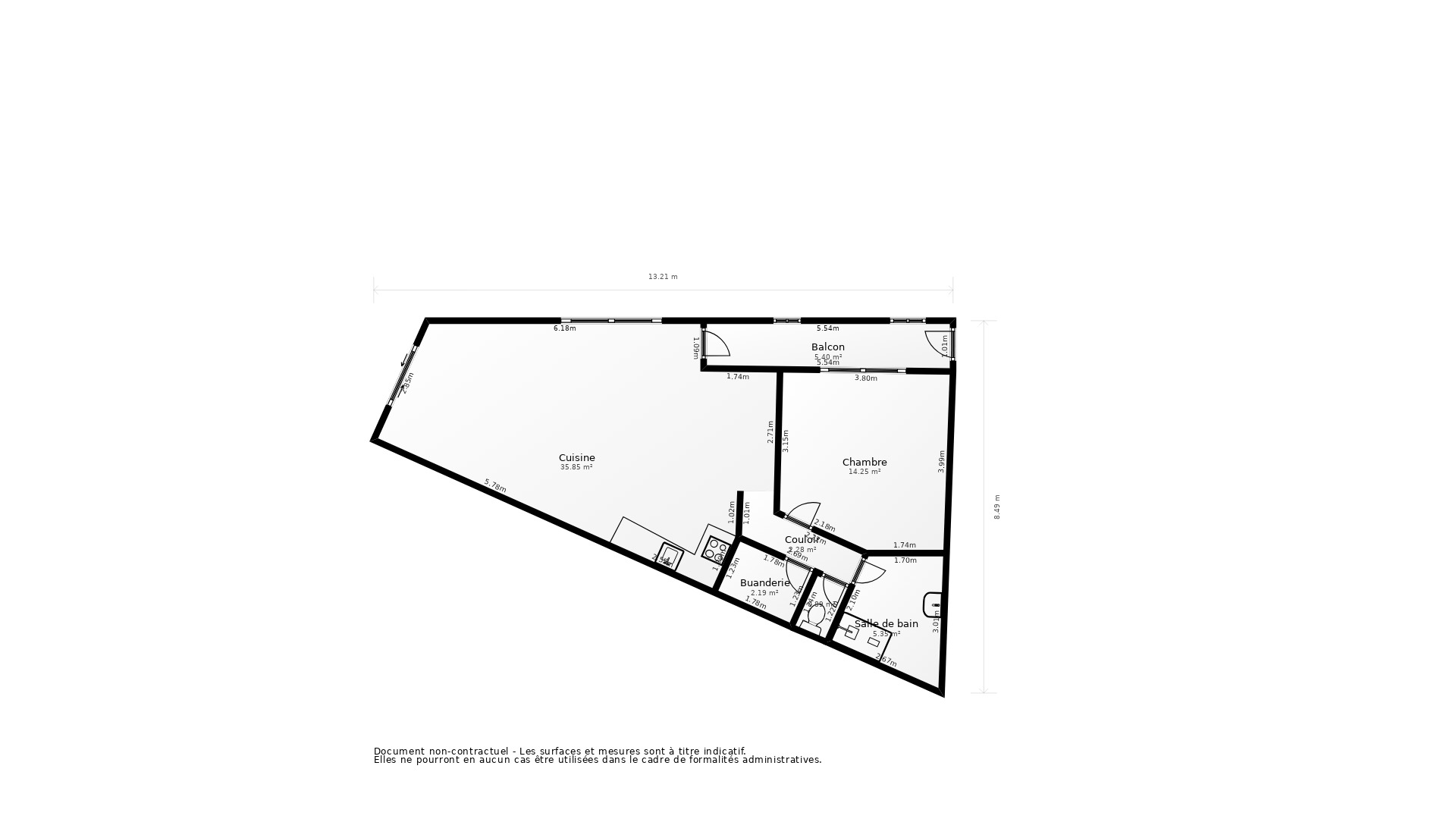 Vente Appartement DAX - 2 pièces - 68 m² - (40100)