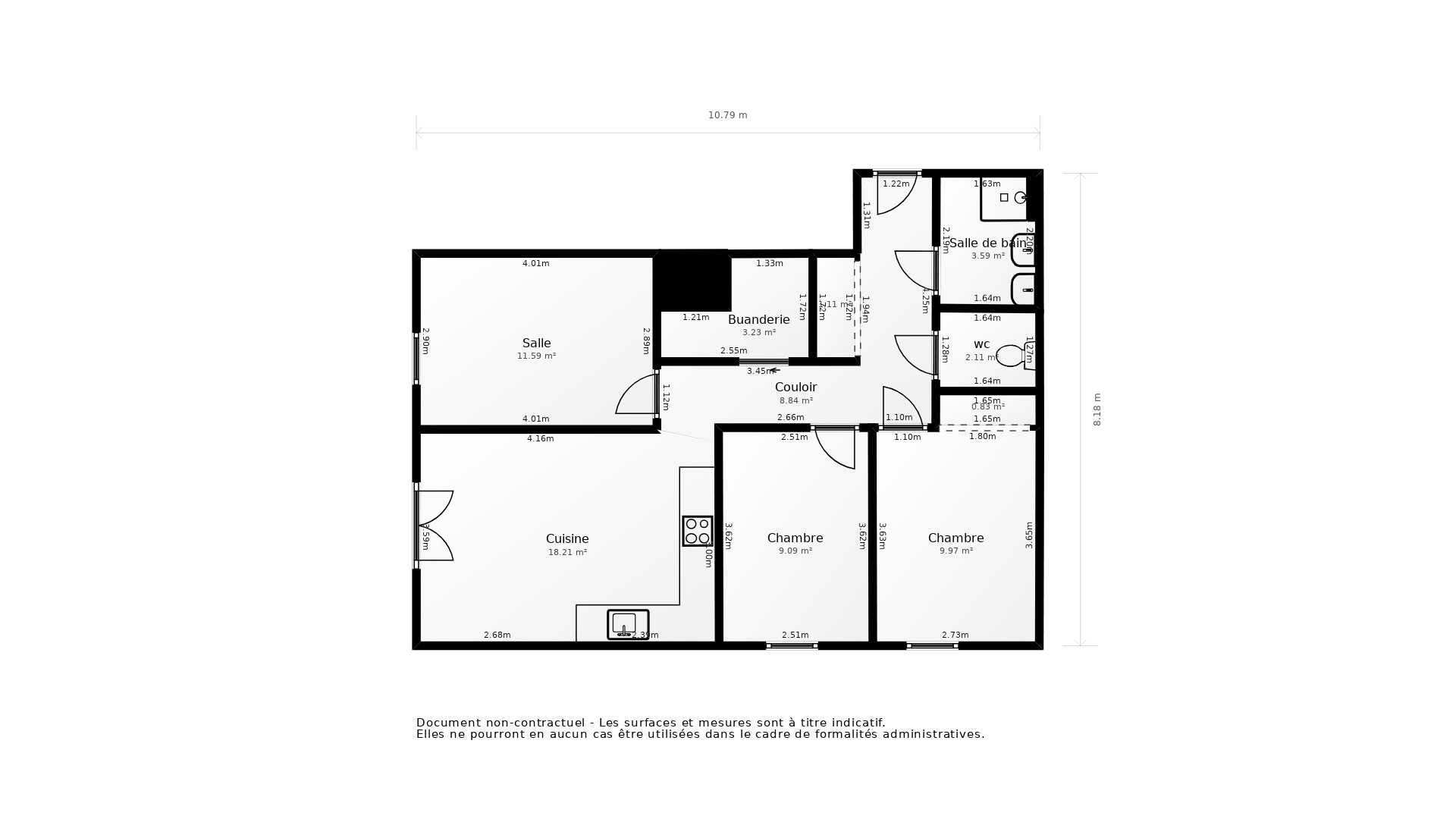 Vente Appartement BAYONNE - 4 pièces - 72 m² - (64100)