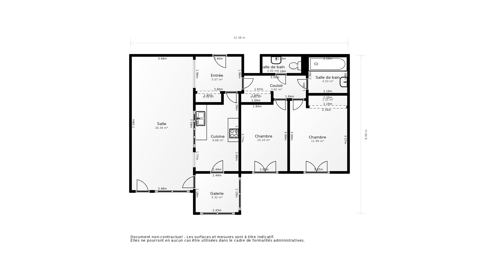 Vente Appartement POISSY - 3 pièces - 69 m² - (78300)