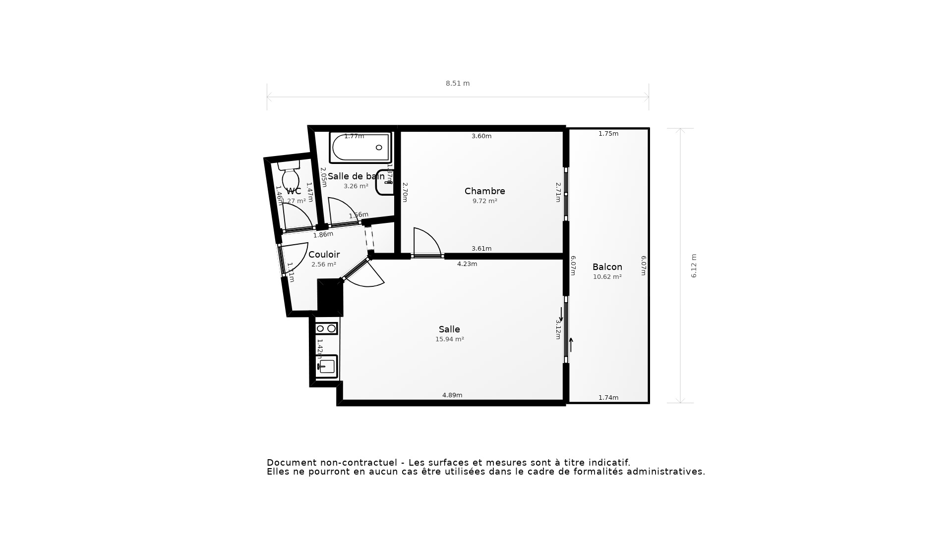 Vente Appartement VAUX SUR MER - 2 pièces - 32,7 m² - (17640)