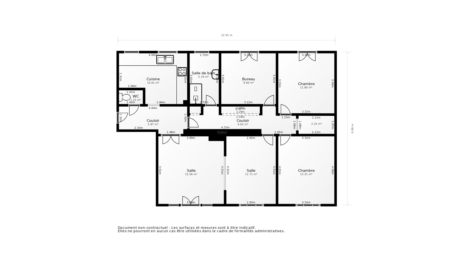 Vente Appartement TOURS - 5 pièces - 112 m² - (37100)