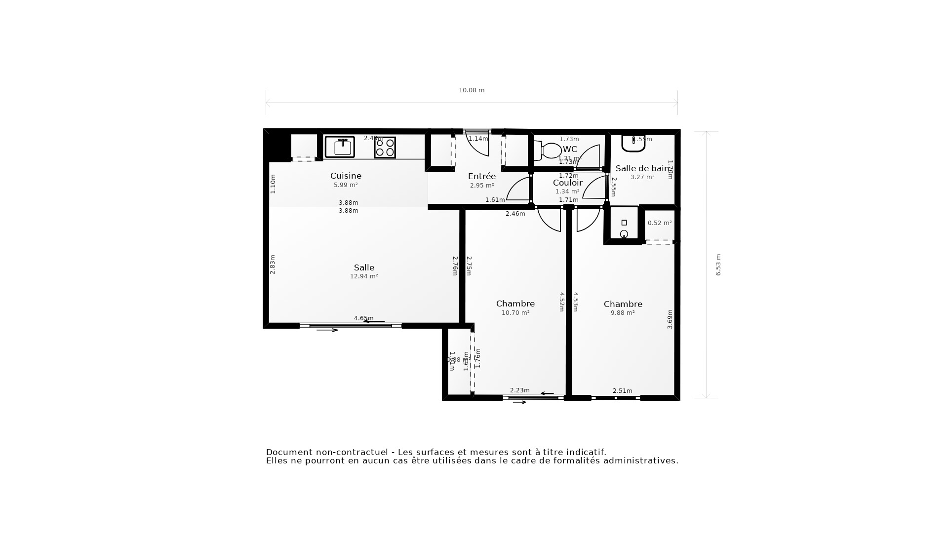 Vente Appartement GUJAN MESTRAS - 3 pièces - 55 m² - (33470)