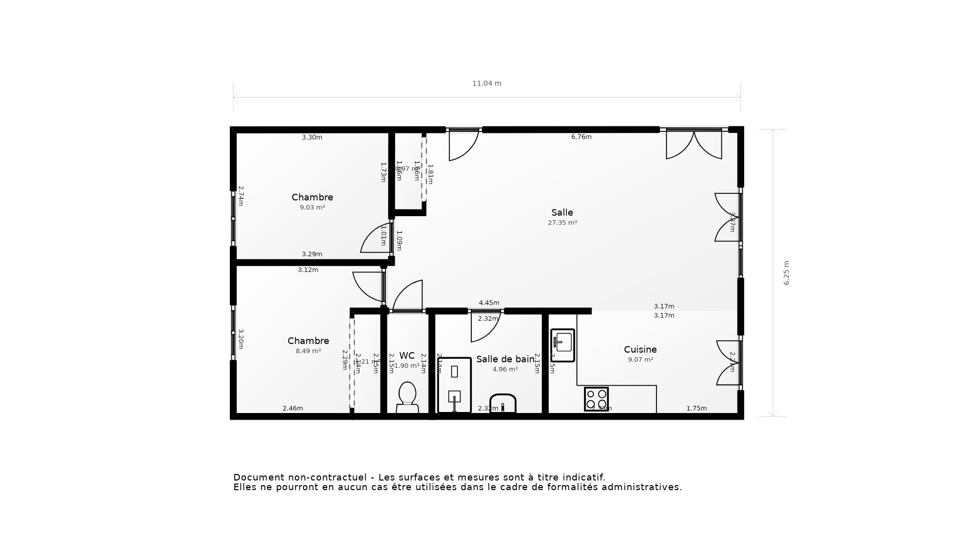 Vente Appartement ST PRIEST - 3 pièces - 66 m² - (69800)