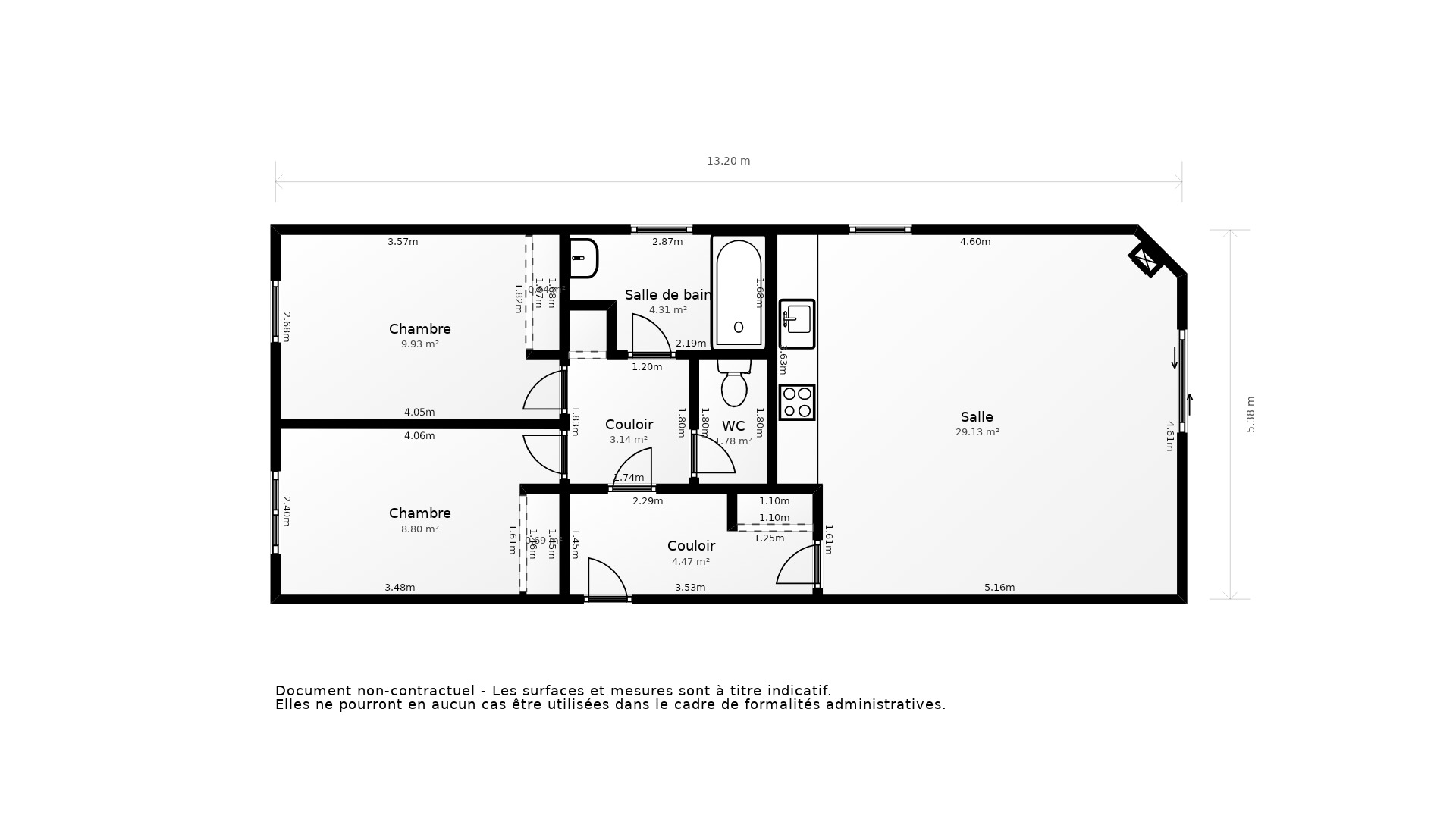 Vente Appartement BRUGES - 3 pièces - 64 m² - (33520)