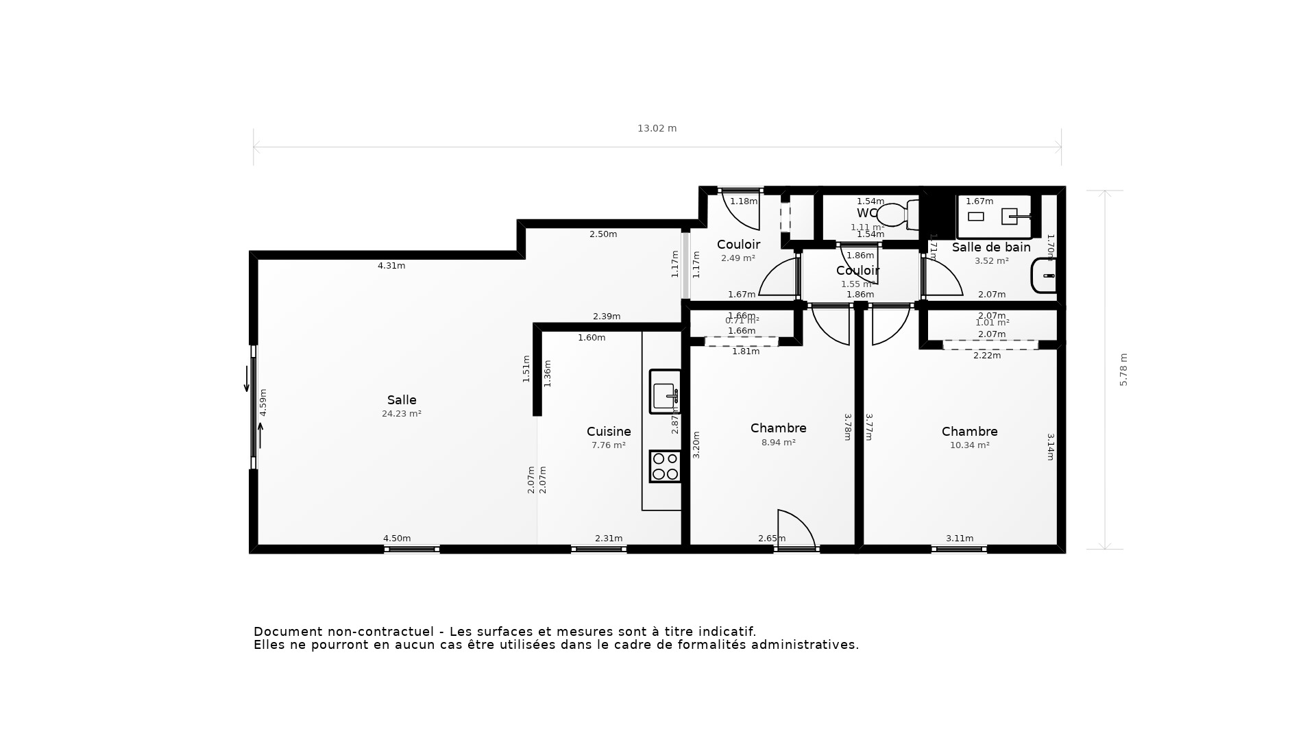 Vente Appartement MONTPELLIER - 3 pièces - 66 m² - (34000)