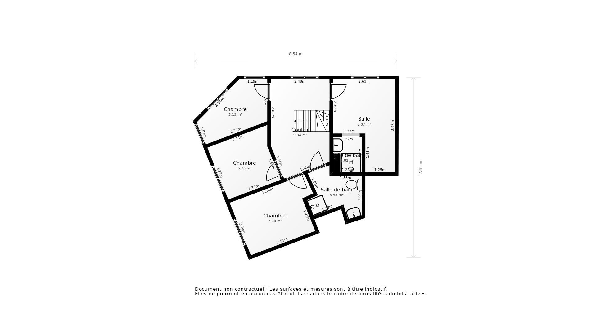 Vente Appartement BORDEAUX - 5 pièces - 92 m² - (33100)