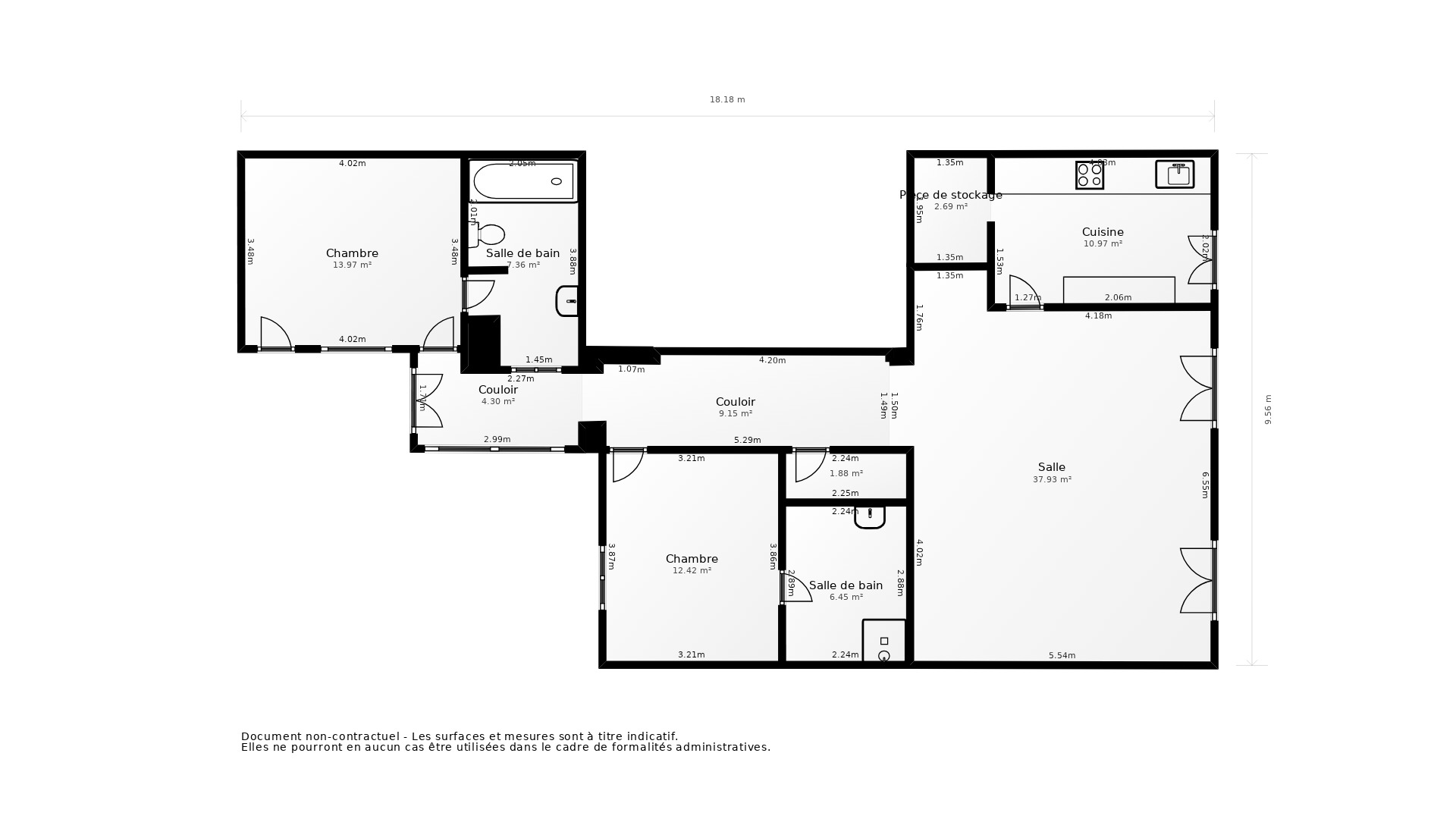 Vente Appartement BORDEAUX - 3 pièces - 92 m² - (33000)