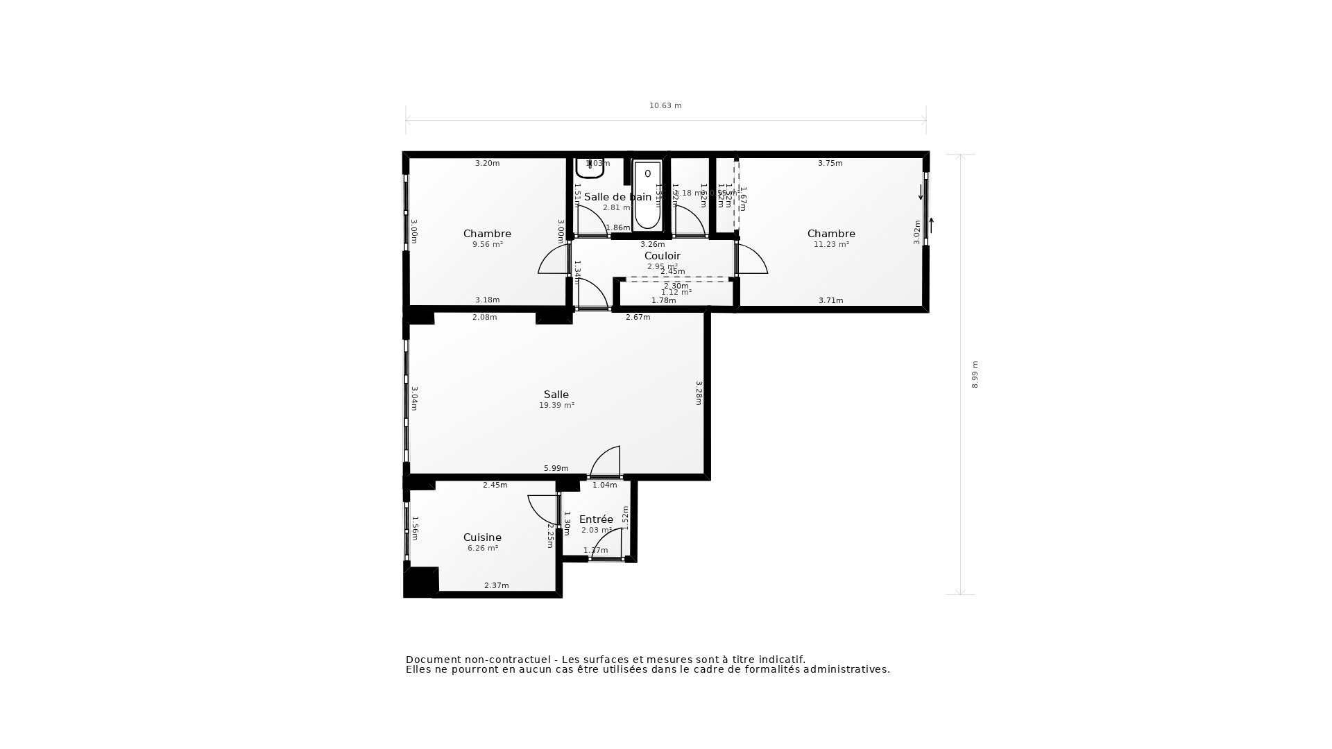 Vente Appartement VILLEURBANNE - 3 pièces - 66 m² - (69100)