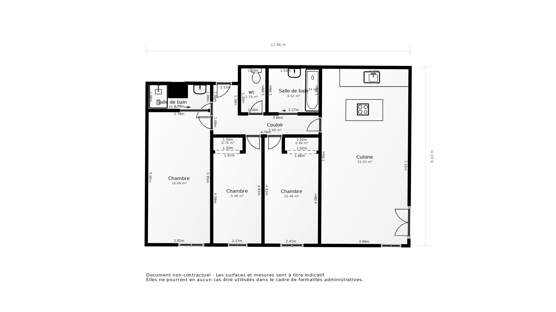 Vente Appartement BLAGNAC - 4 pièces - 90 m² - (31700)