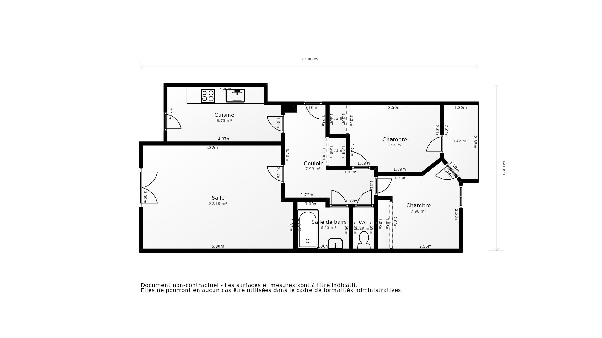 Vente Appartement VILLEURBANNE - 3 pièces - 65 m² - (69100)