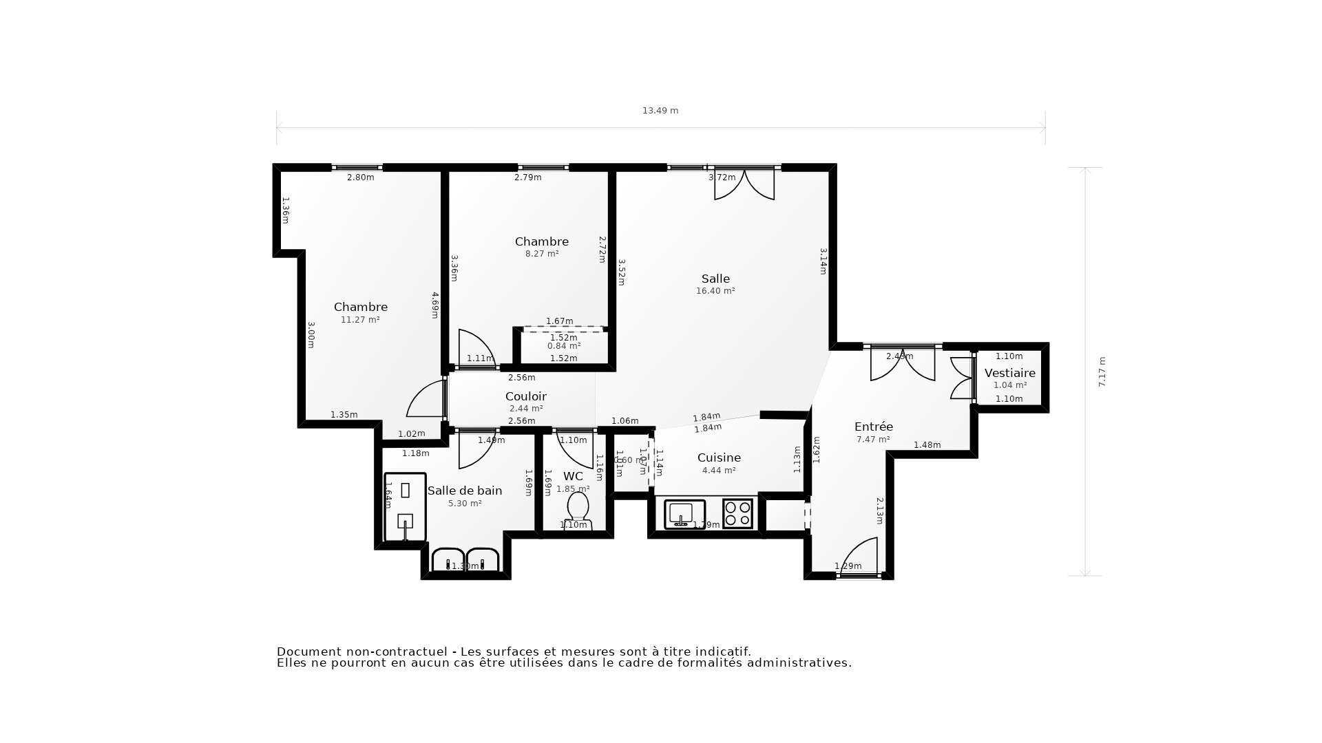 Vente Appartement TOULOUSE - 3 pièces - 62 m² - (31400)
