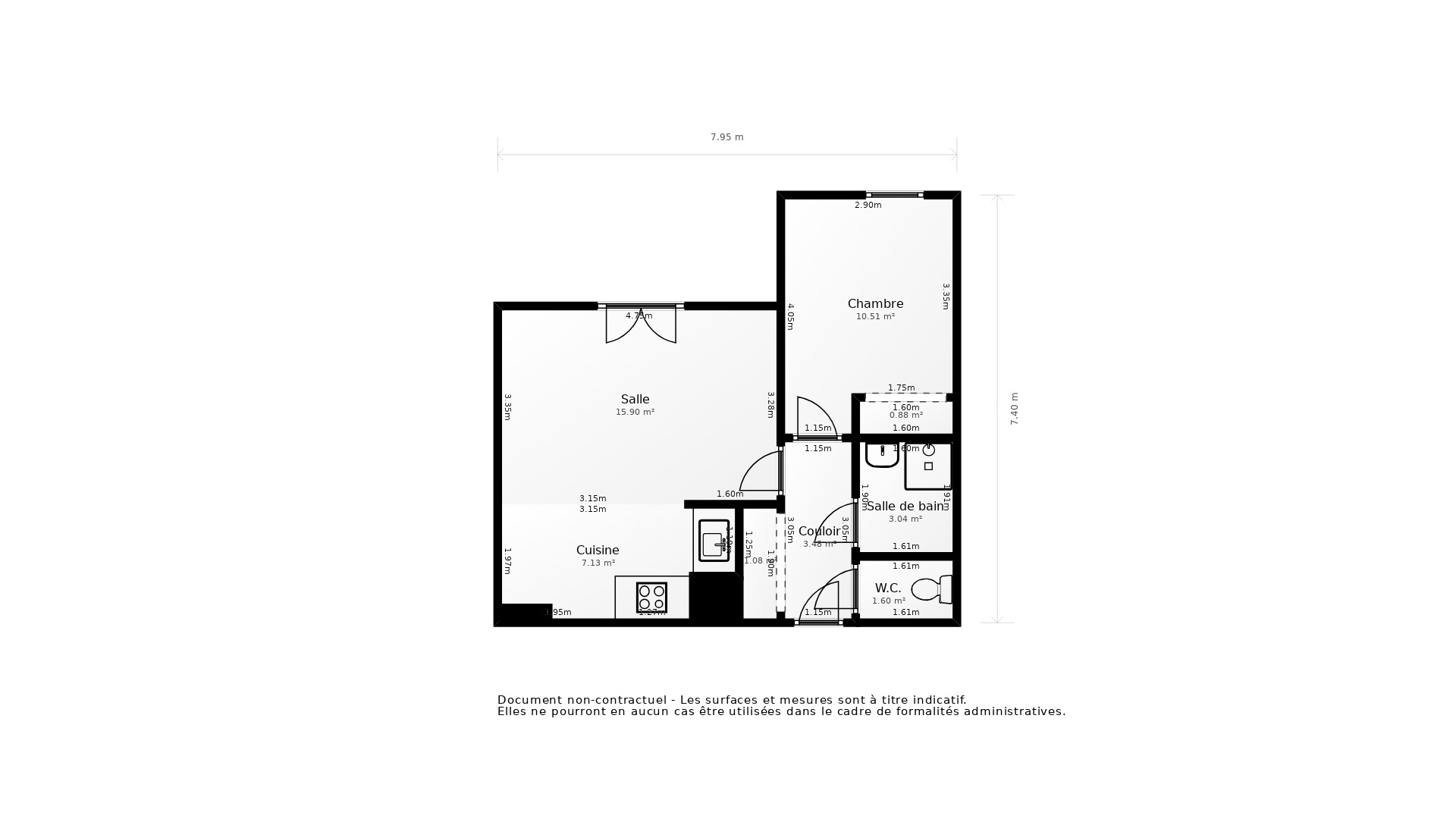 Vente Appartement GRADIGNAN - 2 pièces - 45 m² - (33170)