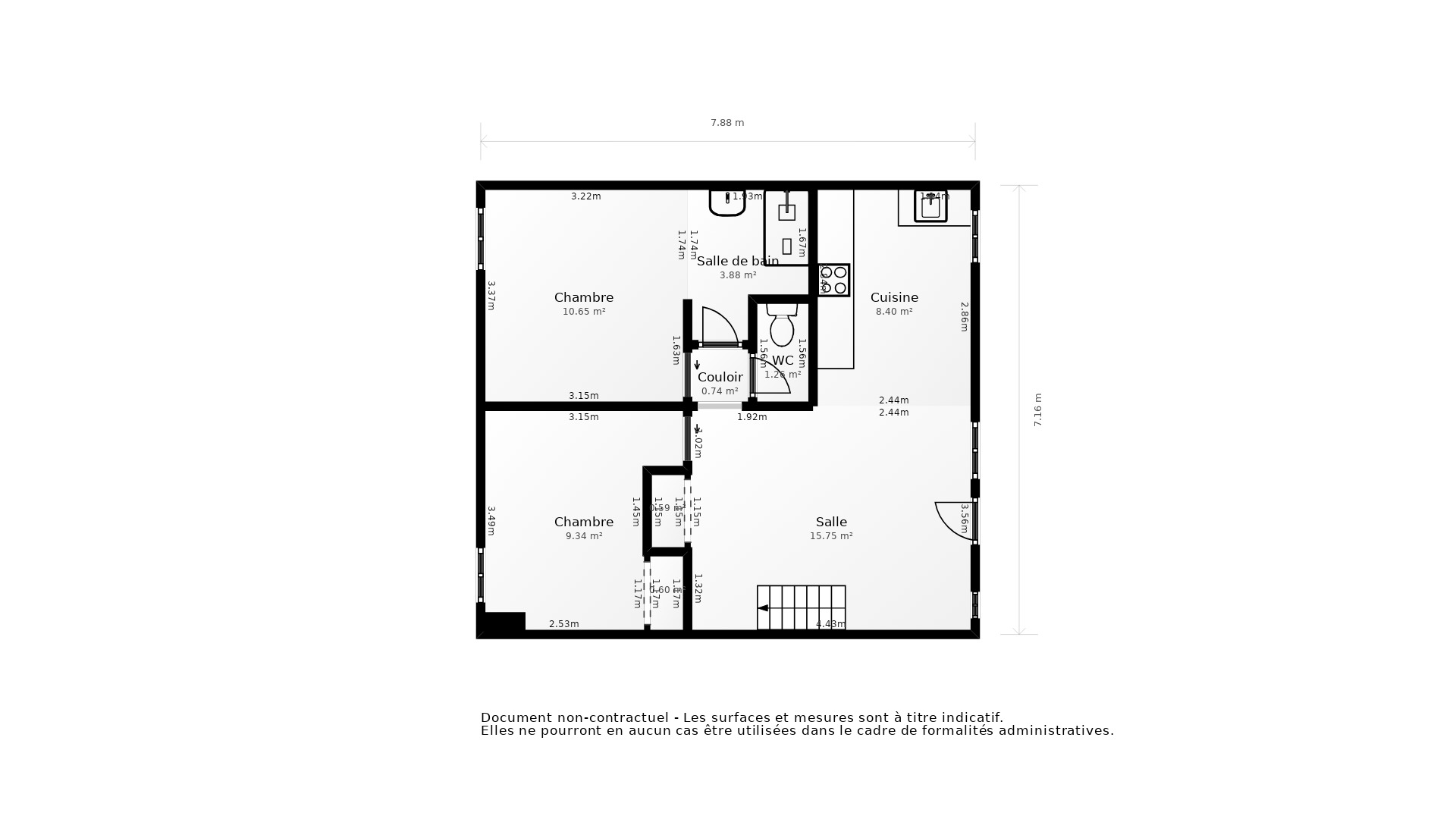 Vente Appartement BORDEAUX - 4 pièces - 70,4 m² - (33800)