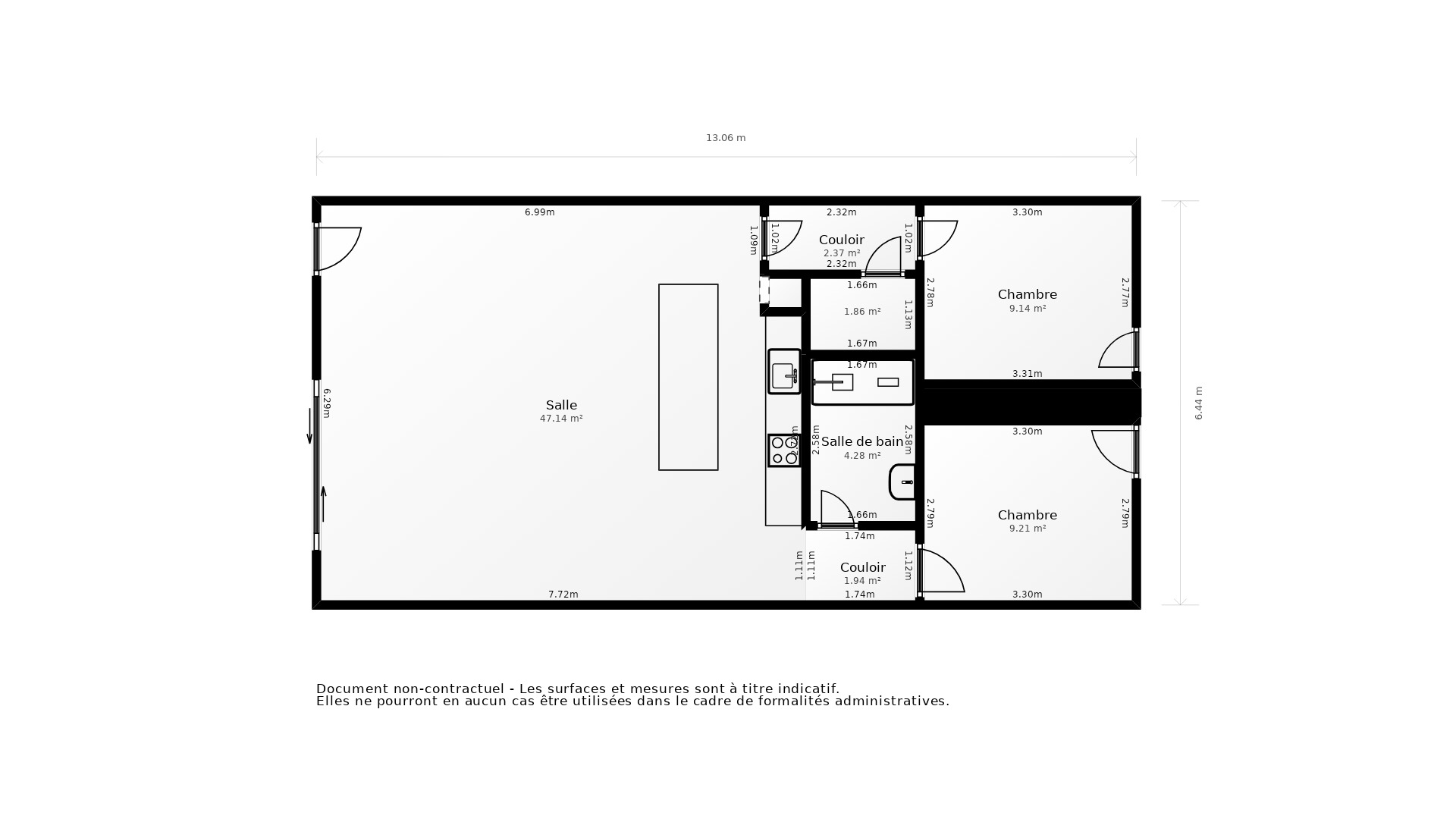 Vente Appartement BIGANOS - 3 pièces - 77 m² - (33380)