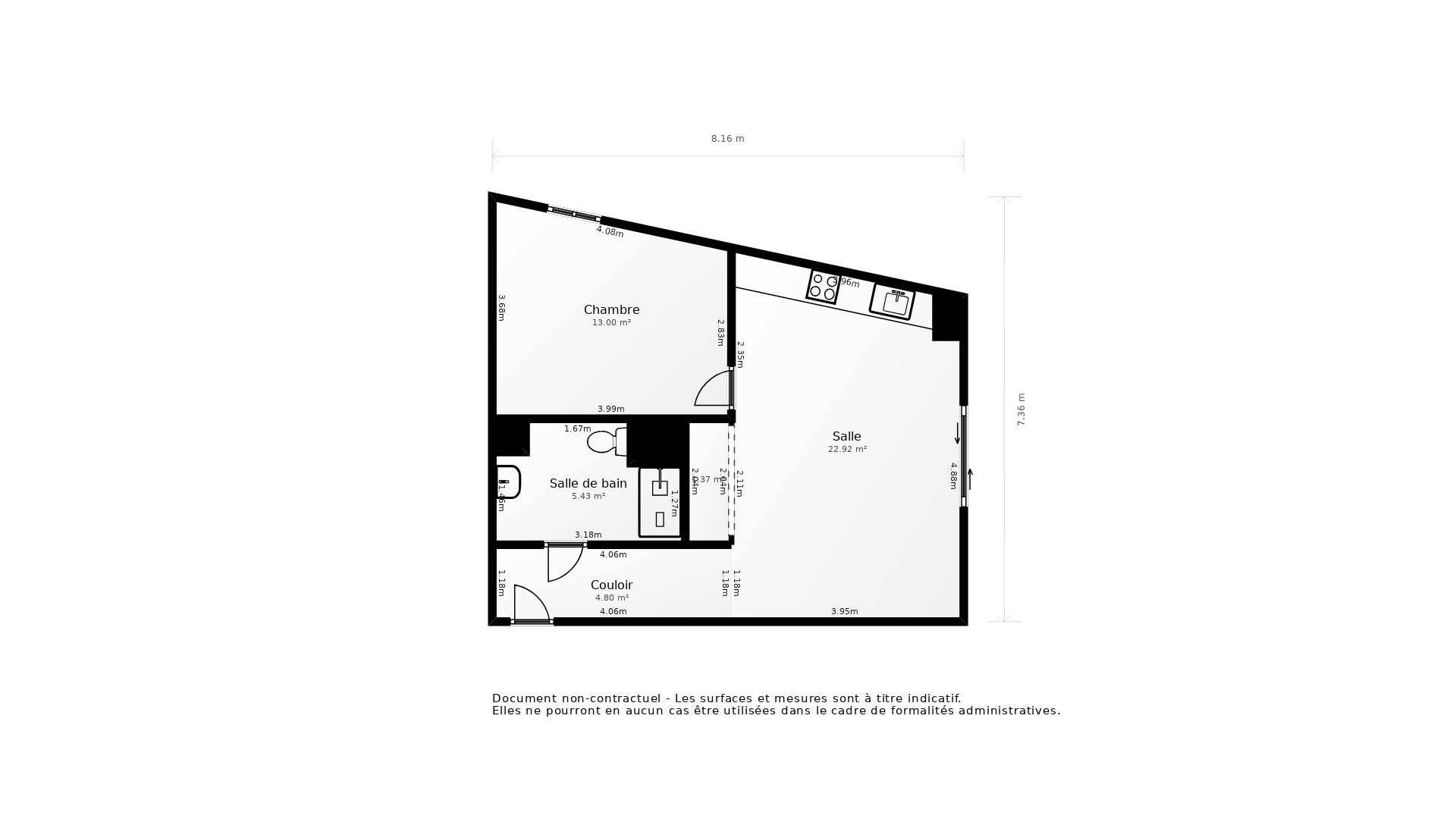 Vente Appartement FABREGUES - 2 pièces - 44,4 m² - (34690)