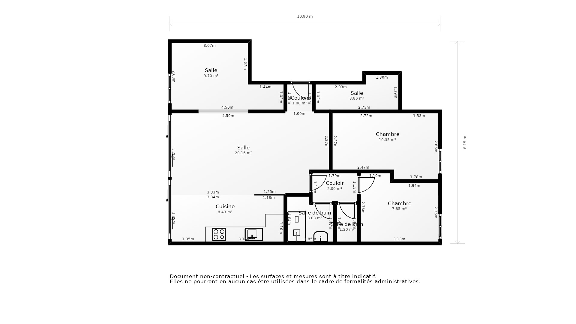 Vente Appartement MERIGNAC - 4 pièces - 66 m² - (33700)