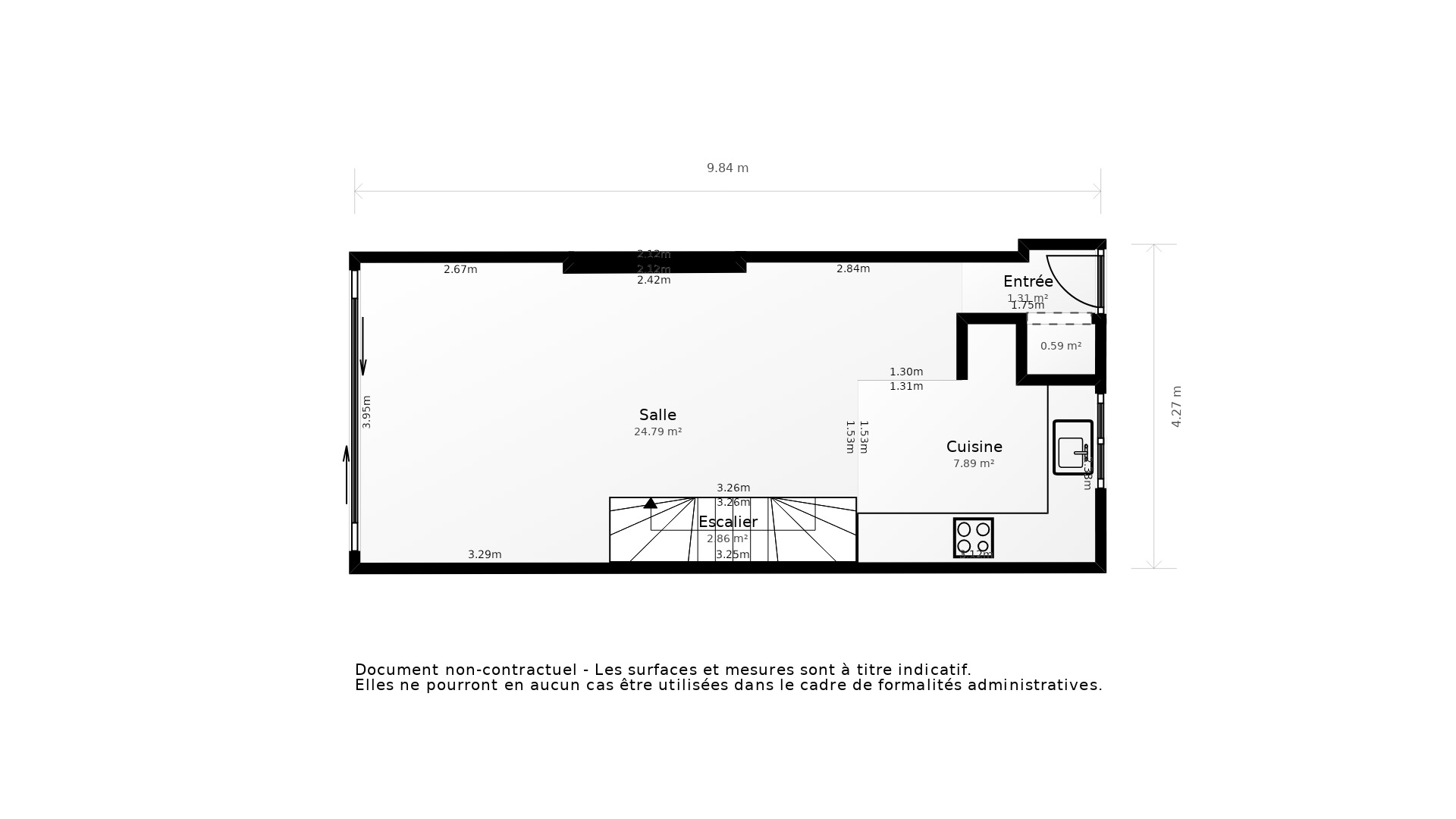 Vente Maison LE BOUSCAT - 3 pièces - 63 m² - (33110)