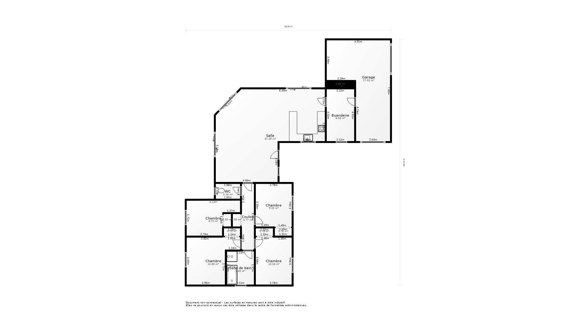 Vente Maison STE BAZEILLE - 5 pièces - 125 m² - (47180)