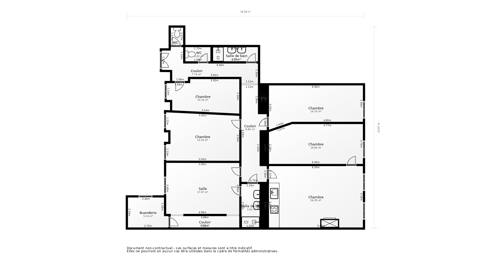 Vente Appartement TARBES - 6 pièces - 142 m² - (65000)