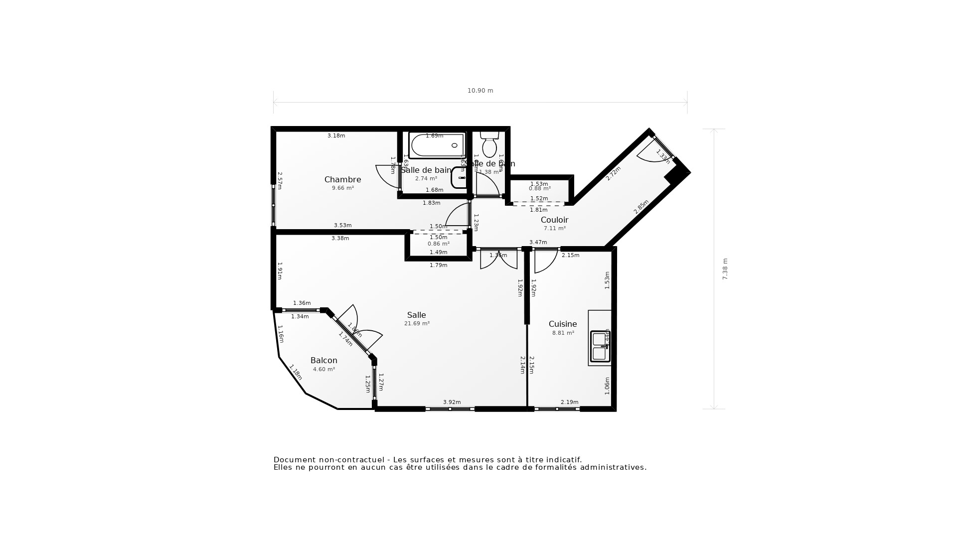 Vente Appartement LYON 03 - 2 pièces - 57 m² - (69003)