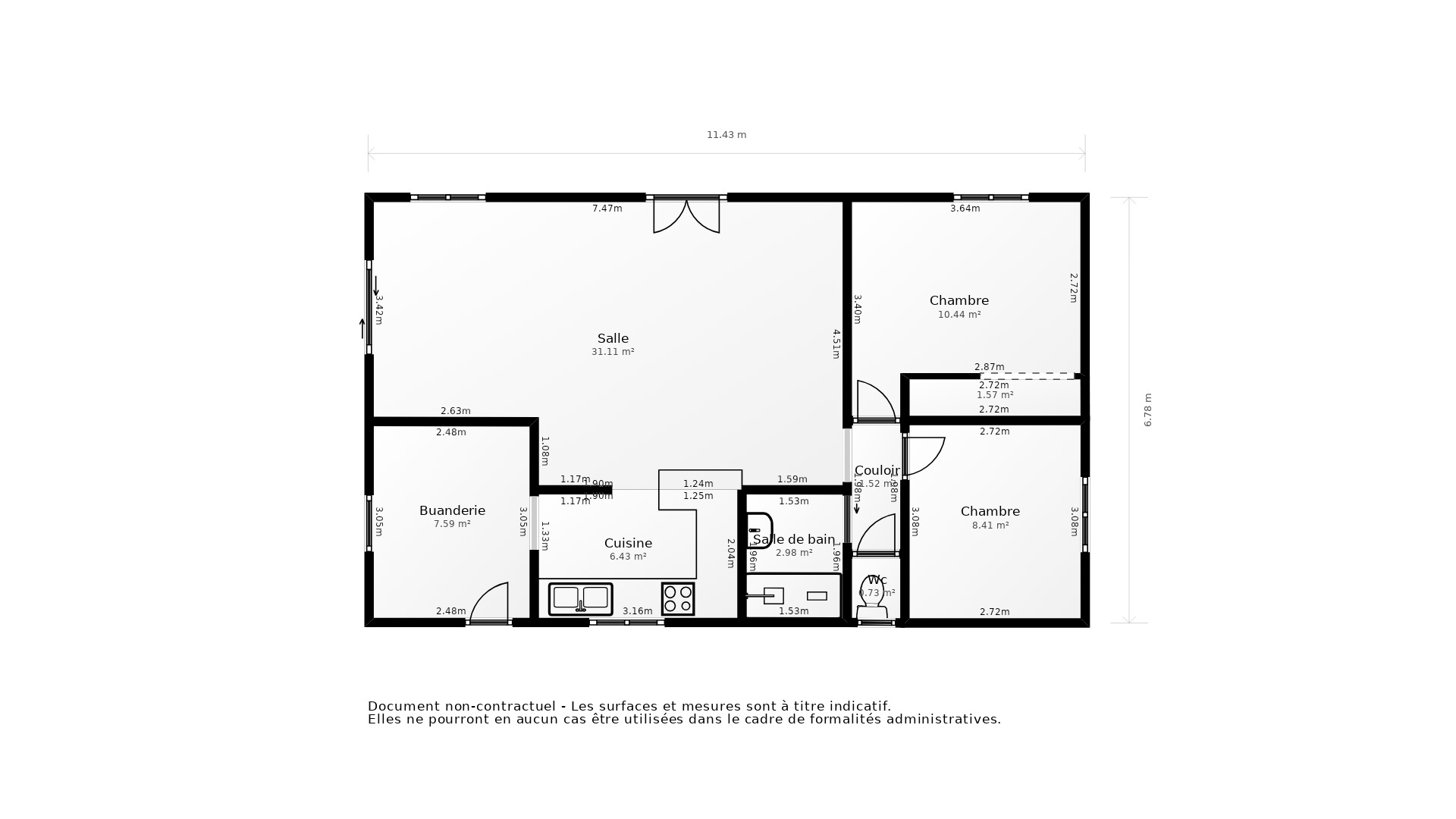 Vente Maison CENON - 3 pièces - 76 m² - (33150)