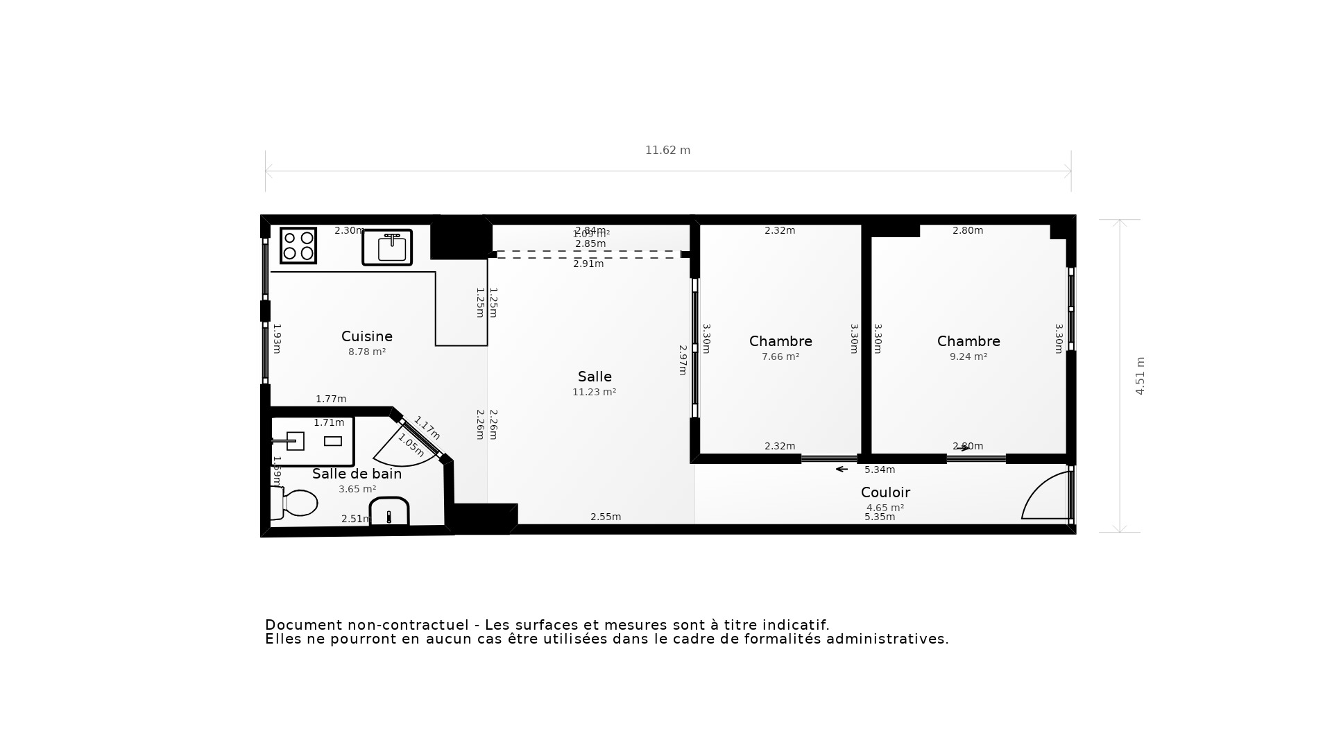 Vente Appartement BAYONNE - 2 pièces - 50 m² - (64100)