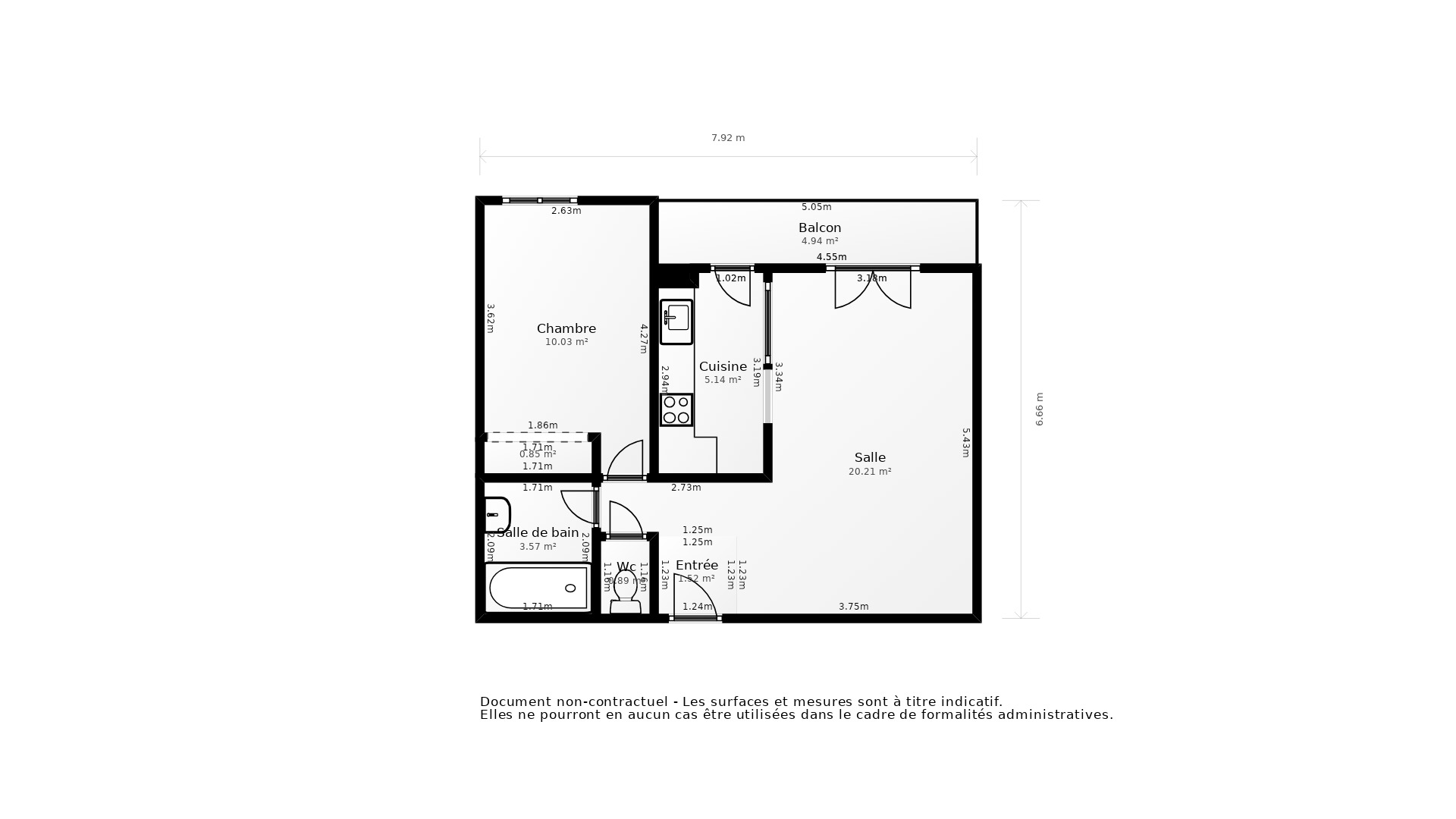 Vente Appartement MONTPELLIER - 2 pièces - 42 m² - (34070)