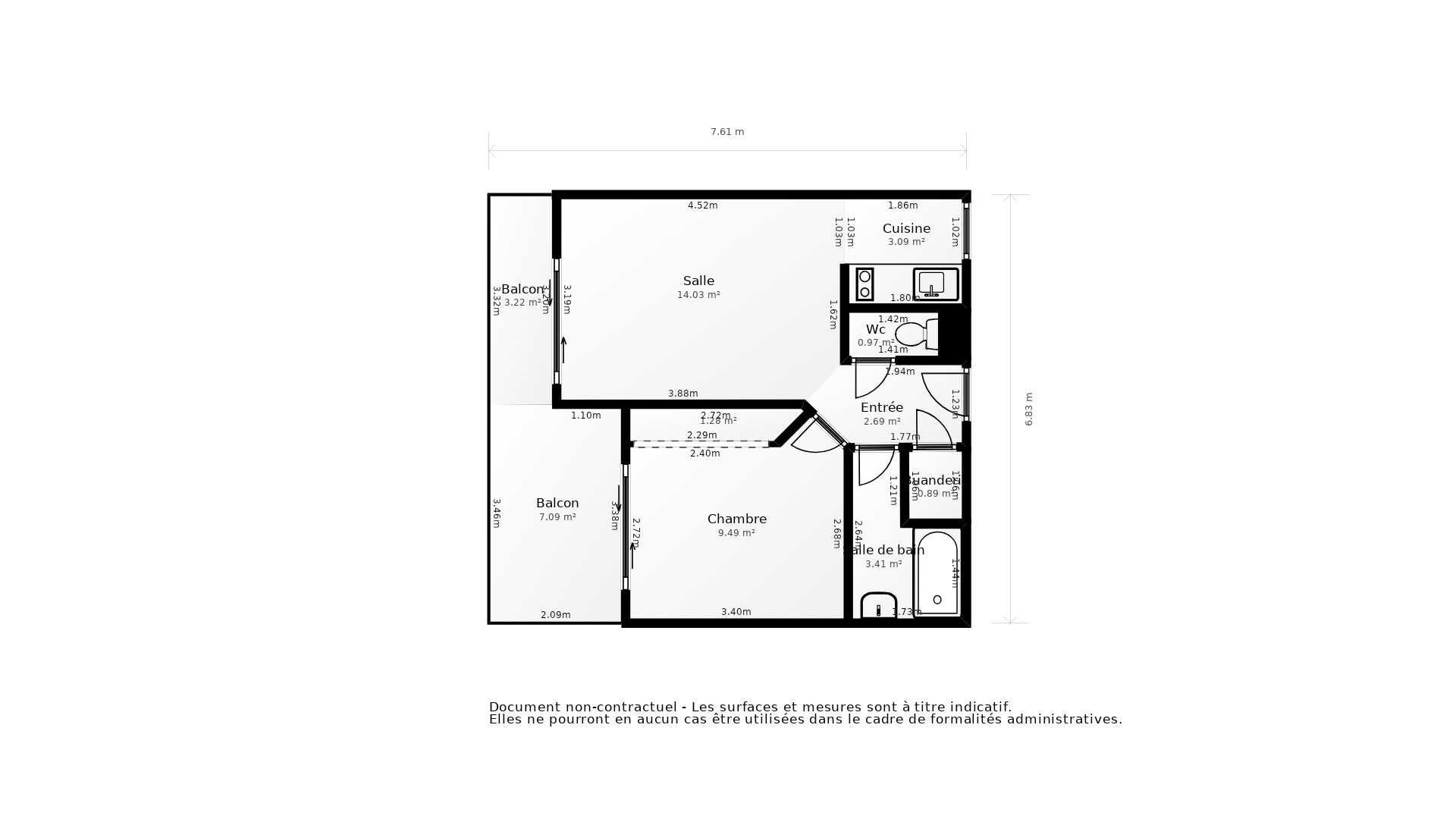 Vente Appartement ST GEORGES DE DIDONNE - 2 pièces - 39 m² - (17110)