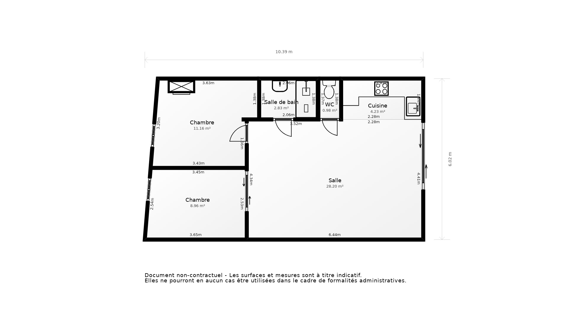 Vente Appartement BORDEAUX - 3 pièces - 65 m² - (33800)