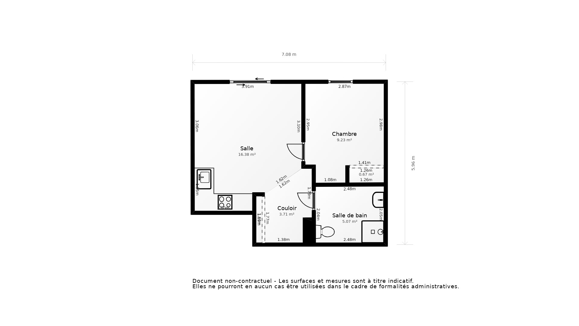 Vente Appartement ST MEDARD EN JALLES - 2 pièces - 42 m² - (33160)