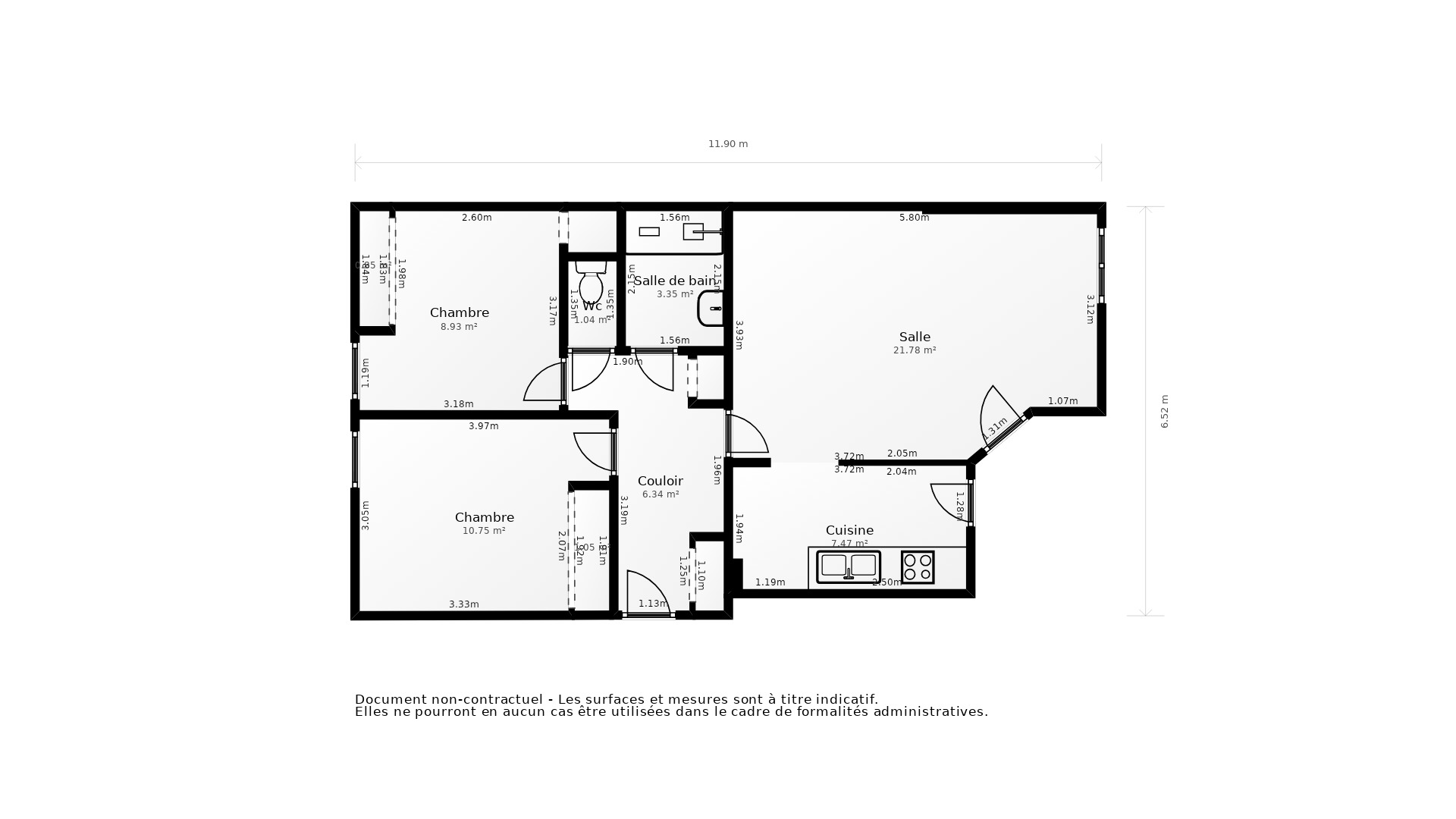 Vente Appartement MONTPELLIER - 3 pièces - 64 m² - (34070)