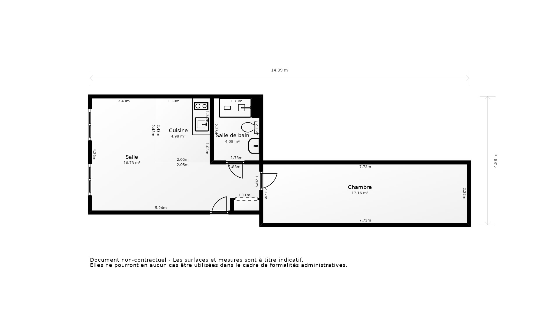 Vente Appartement Lyon - 2 pièces - 41 m² - (69001)