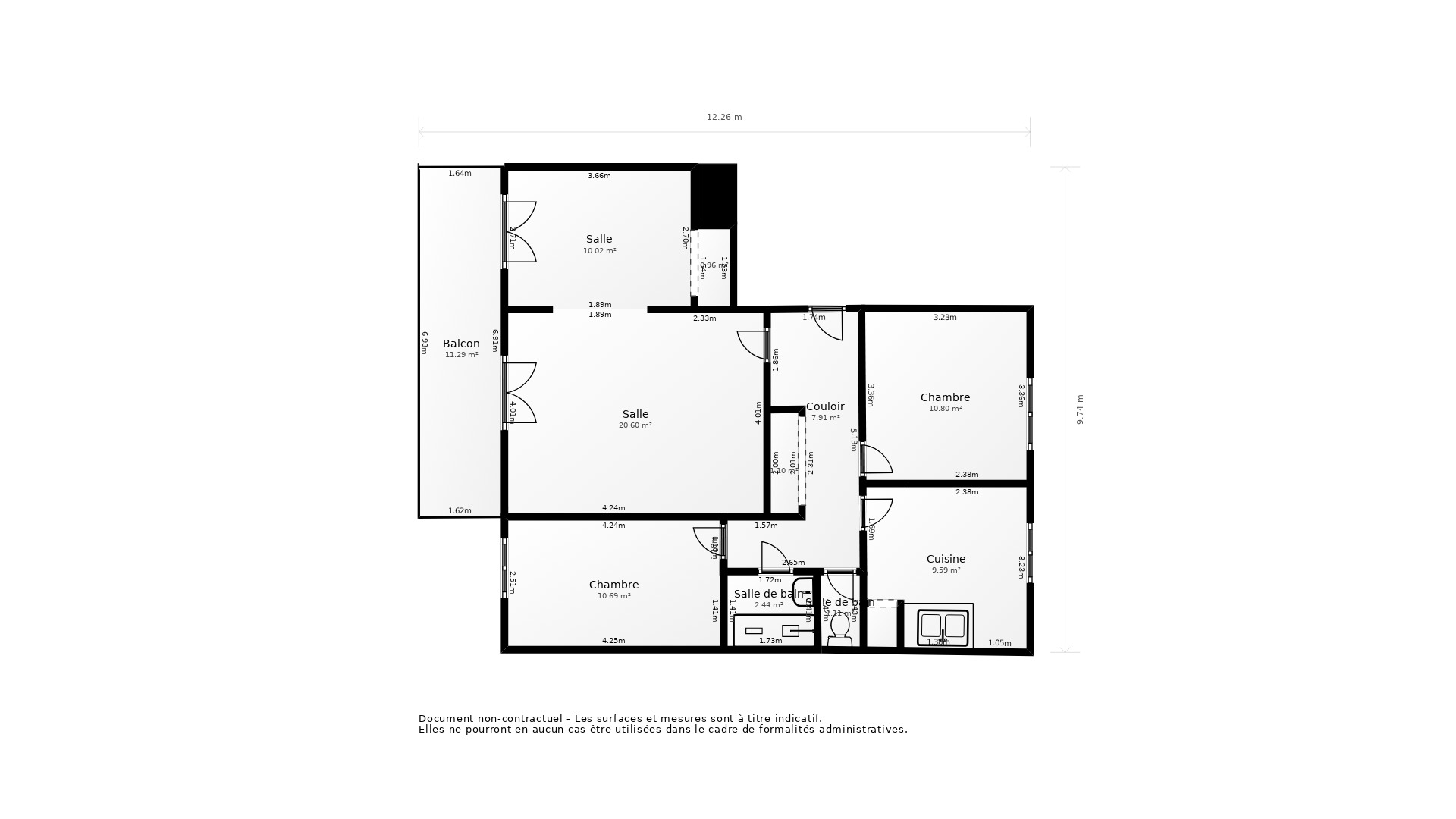 Vente Appartement CALUIRE ET CUIRE - 4 pièces - 76 m² - (69300)