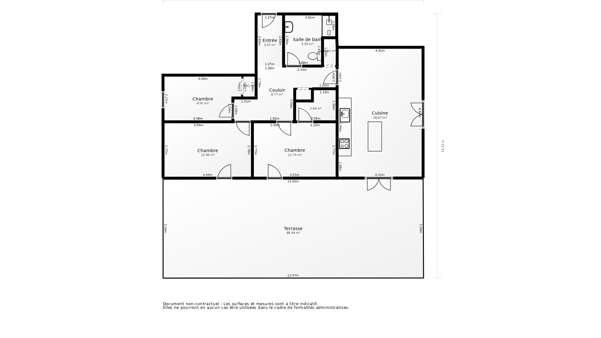 Vente Appartement BORDEAUX - 4 pièces - 91 m² - (33100)