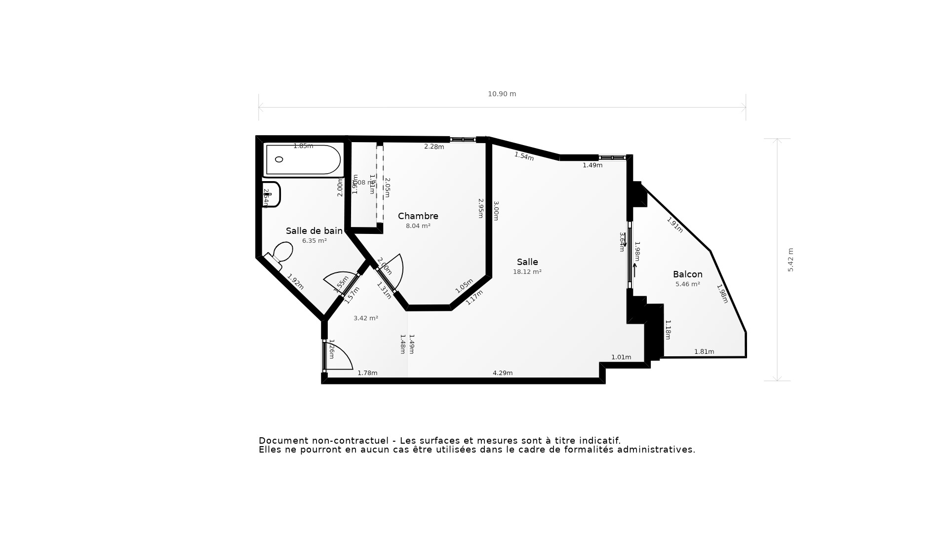Vente Appartement LABENNE - 2 pièces - 42 m² - (40530)