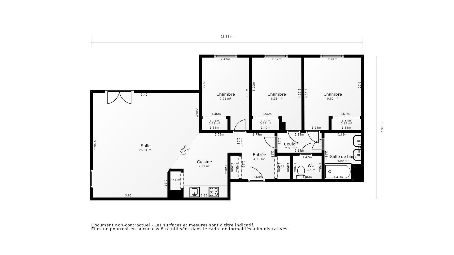 Vente Appartement COLOMIERS - 4 pièces - 86 m² - (31770)