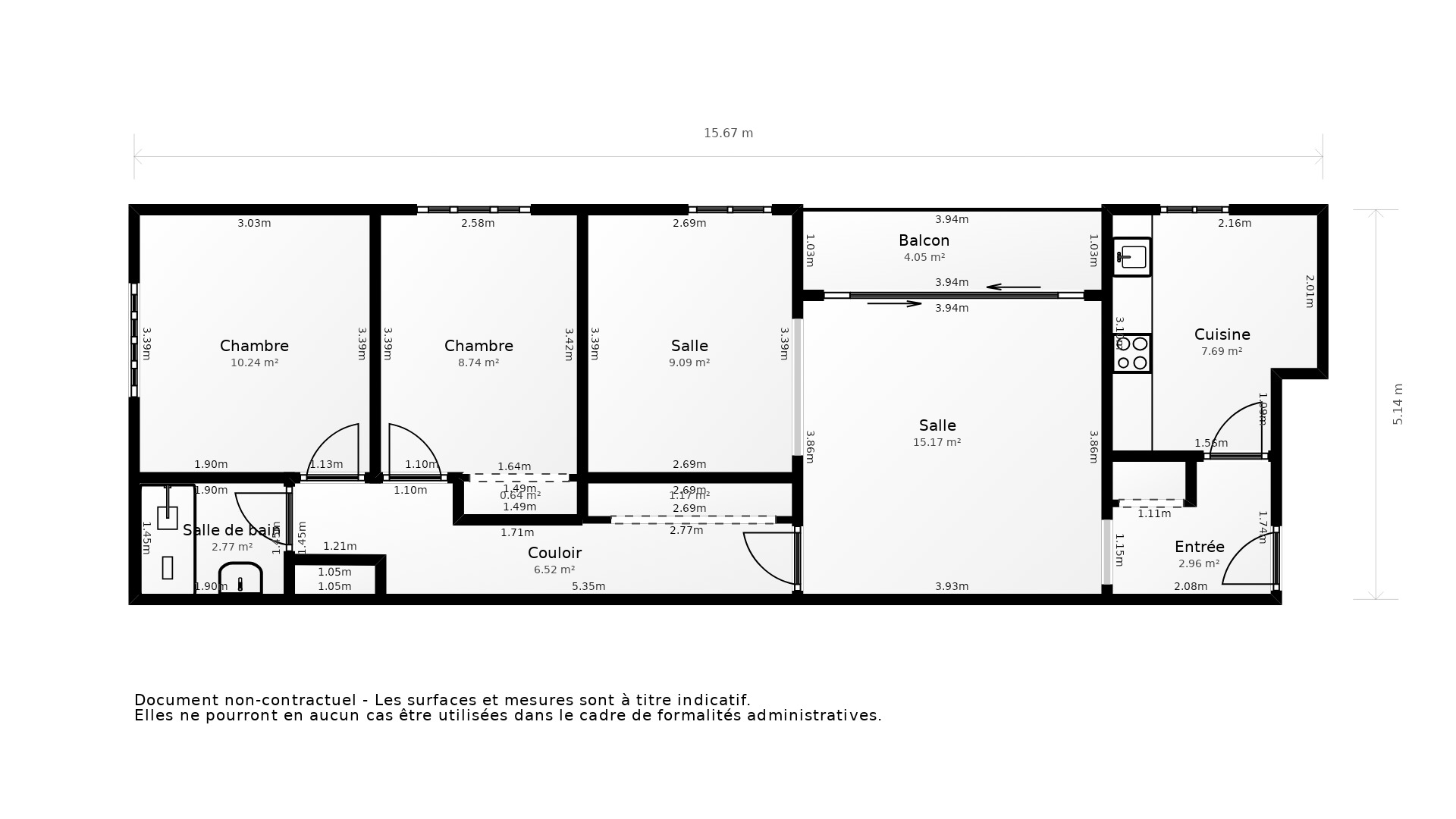 Vente Appartement EAUBONNE - 4 pièces - 77 m² - (95600)