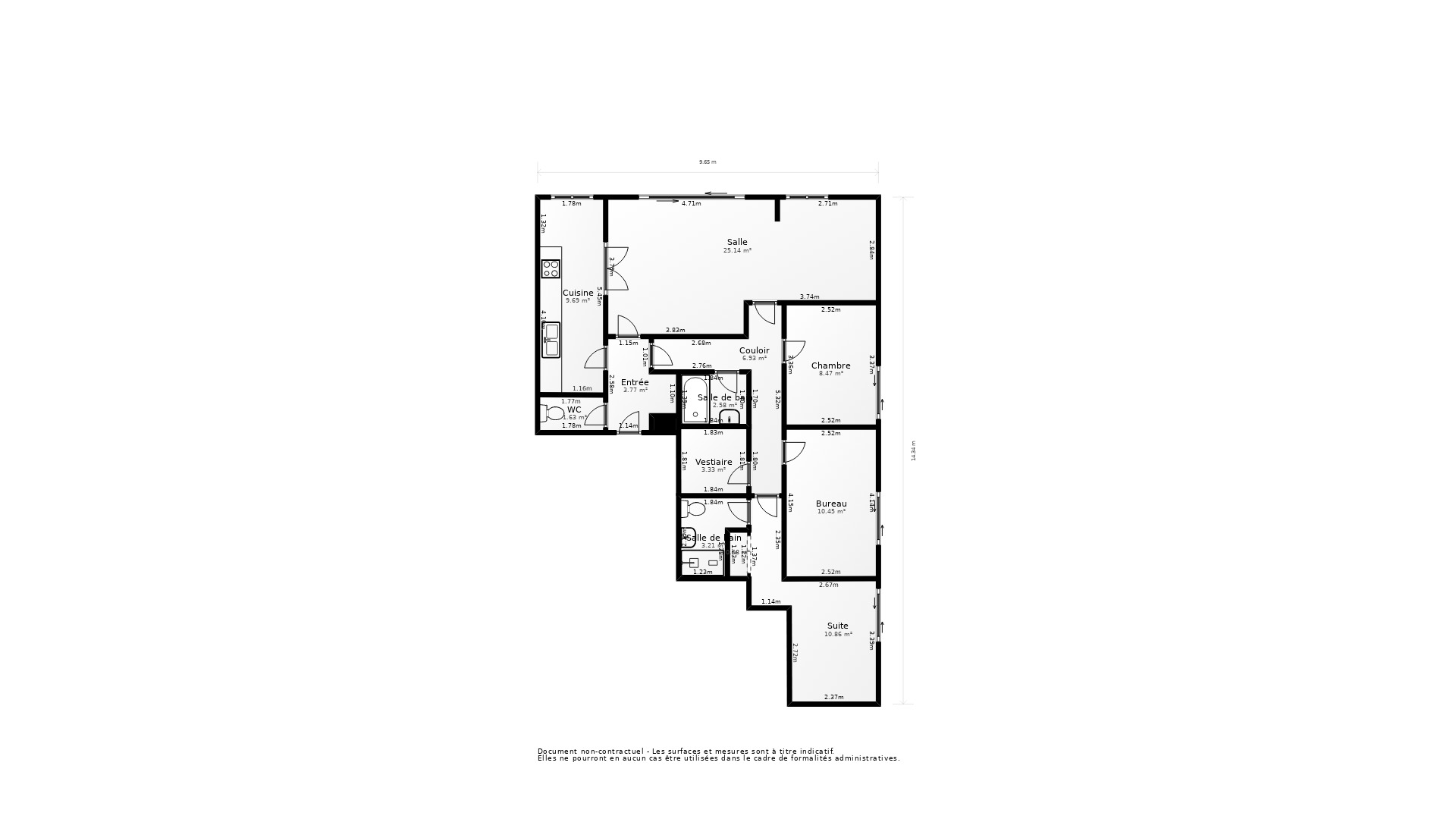 Vente Appartement MERIGNAC - 5 pièces - 95 m² - (33700)