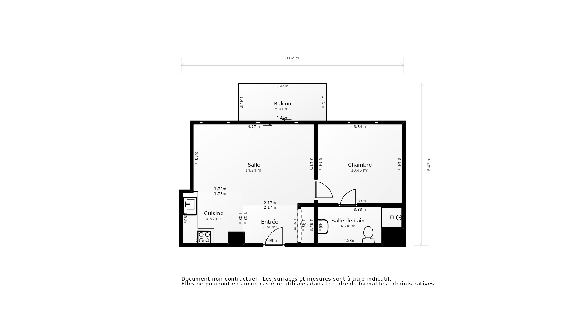 Vente Appartement BOIS D ARCY - 2 pièces - 40 m² - (78390)
