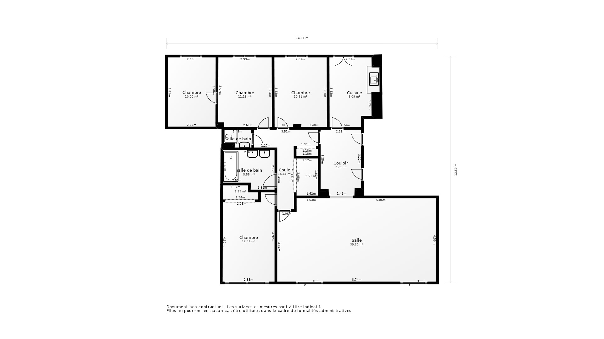 Vente Appartement TOULOUSE - 5 pièces - 126 m² - (31400)