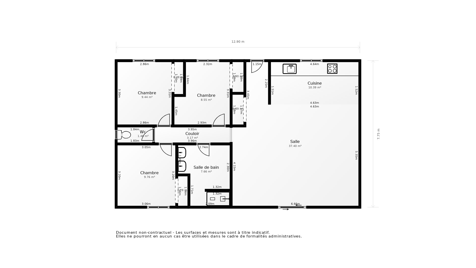 Vente Maison MOULIETS ET VILLEMARTIN - 4 pièces - 91 m² - (33350)