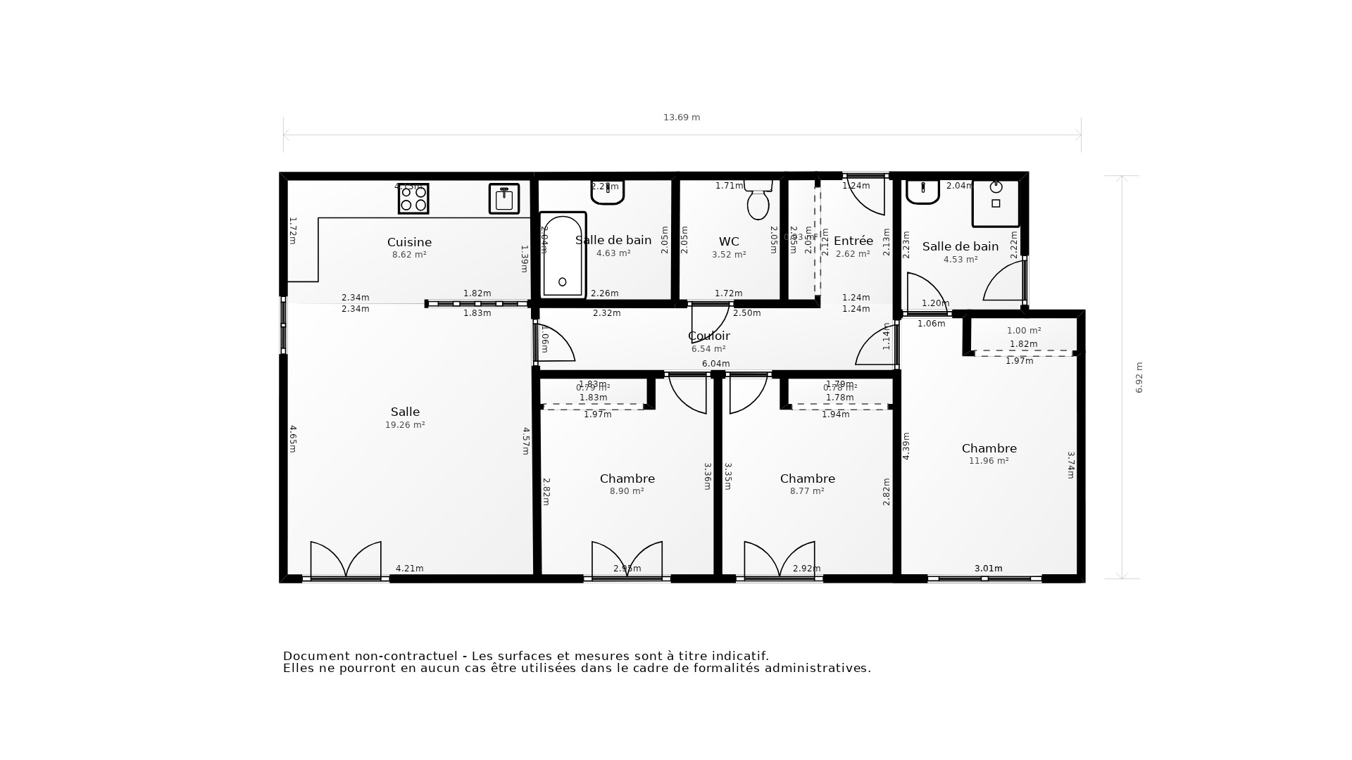 Vente Appartement GENNEVILLIERS - 4 pièces - 91 m² - (92230)