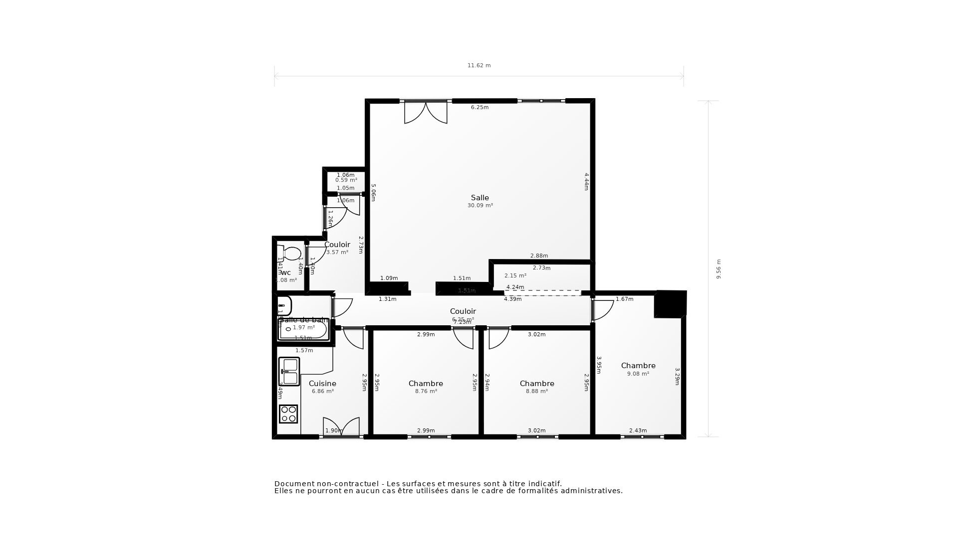 Vente Appartement BORDEAUX - 4 pièces - 82 m² - (33300)