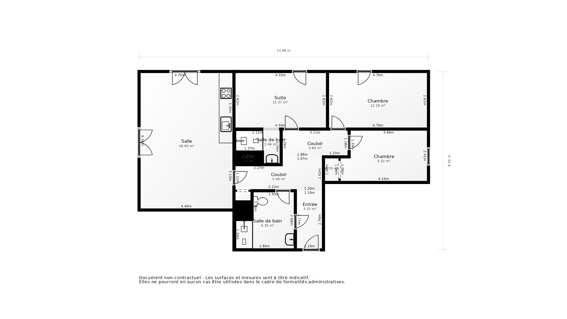 Vente Appartement BORDEAUX - 4 pièces - 91 m² - (33100)
