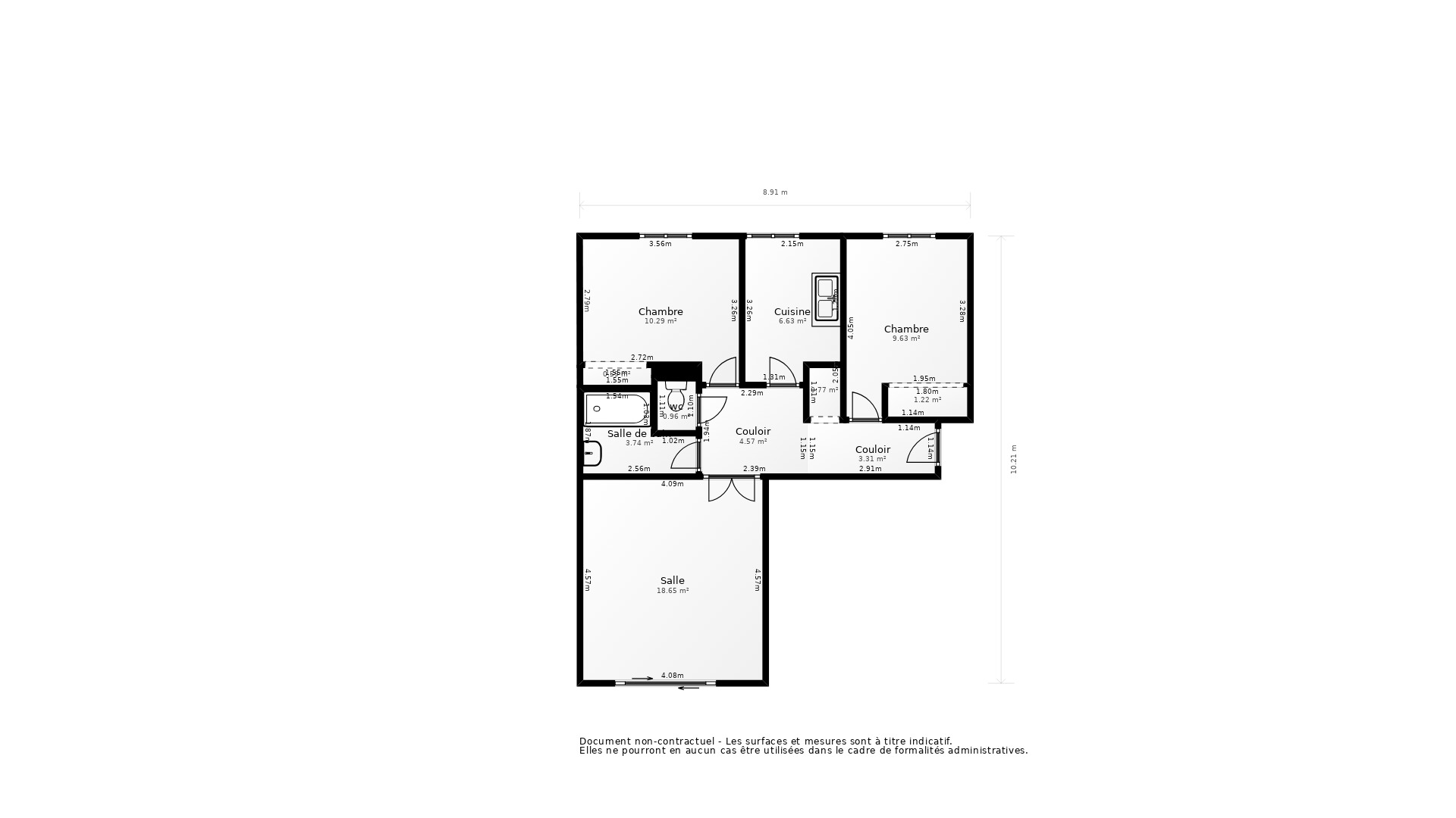Vente Appartement MONTPELLIER - 3 pièces - 63 m² - (34000)