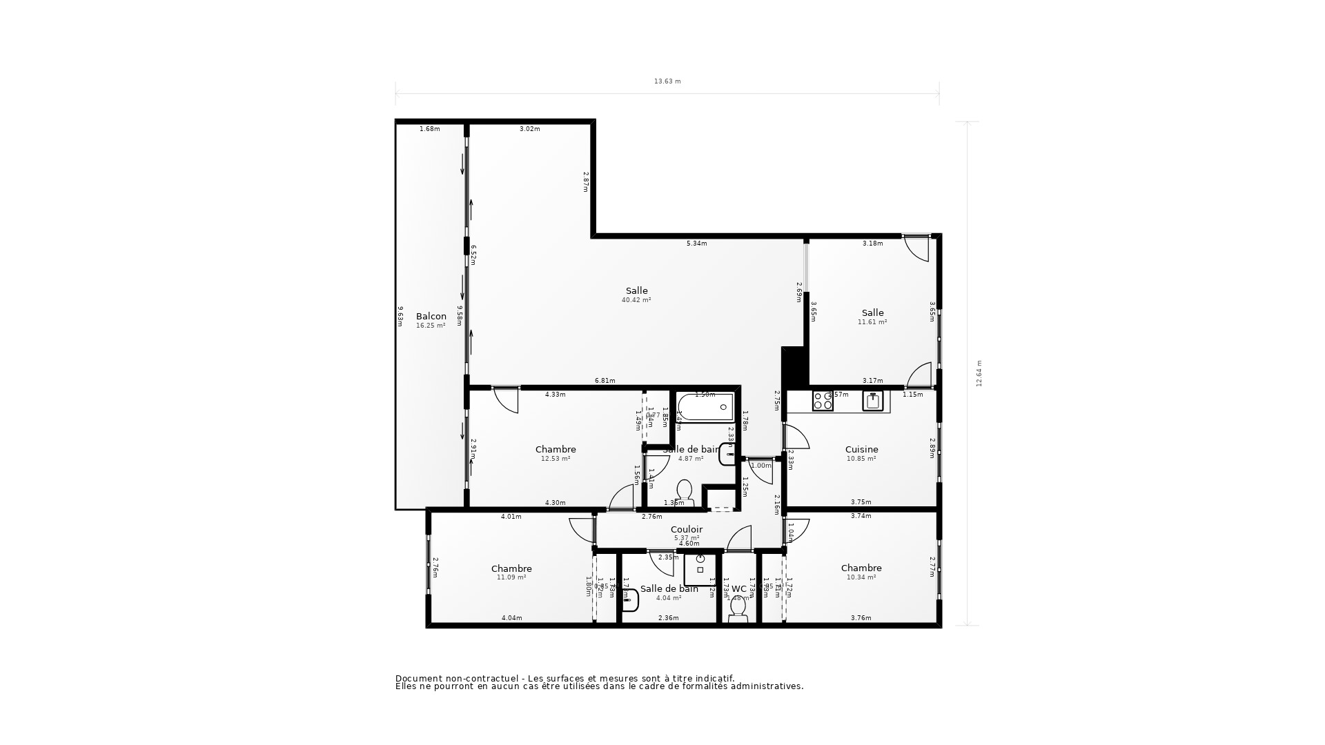 Vente Appartement BRON - 6 pièces - 117,7 m² - (69500)
