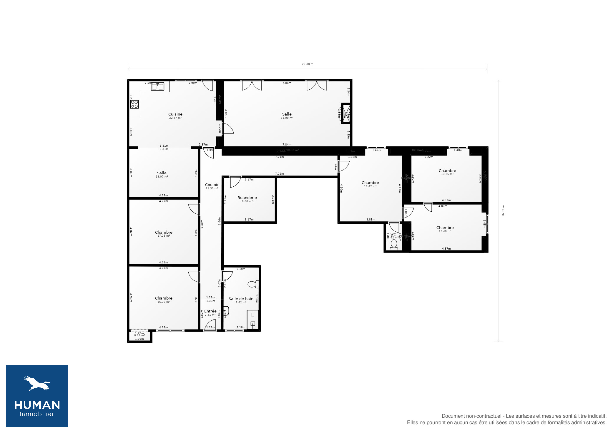 Vente Maison Juignac - 6 pièces - 188 m² - (16190)